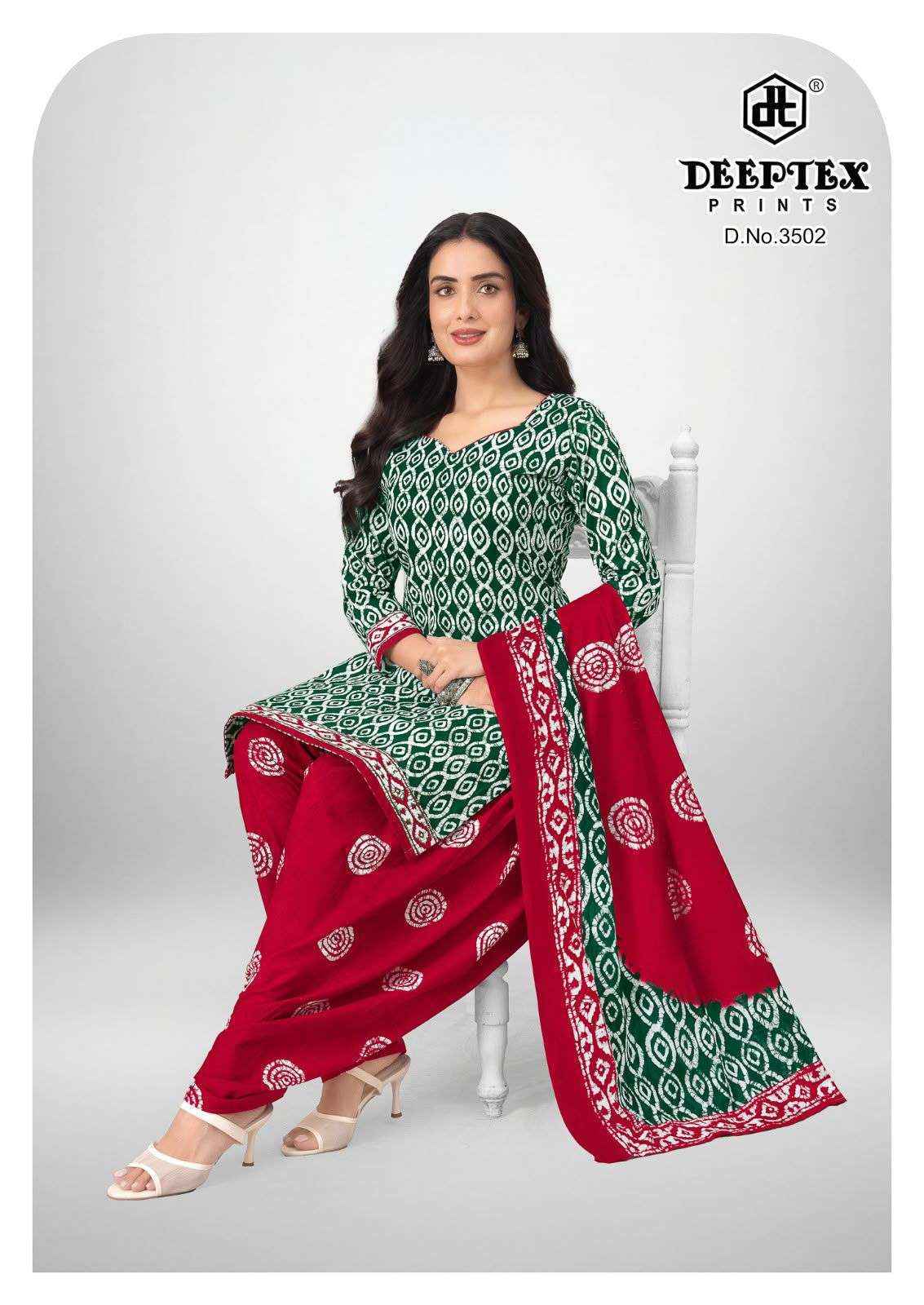 Deeptex Batik Plus Vol 35 Cotton Dress Material _ Wholesale Factory Rate ( 10 Pcs Catalog )
