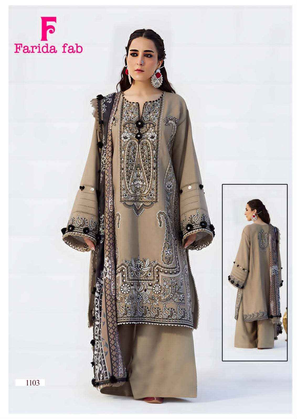 Farida Fab Mariab Vol 11 Pakistani Dress Material Surat Wholesale Surat ( 6 Pcs Catalogue )