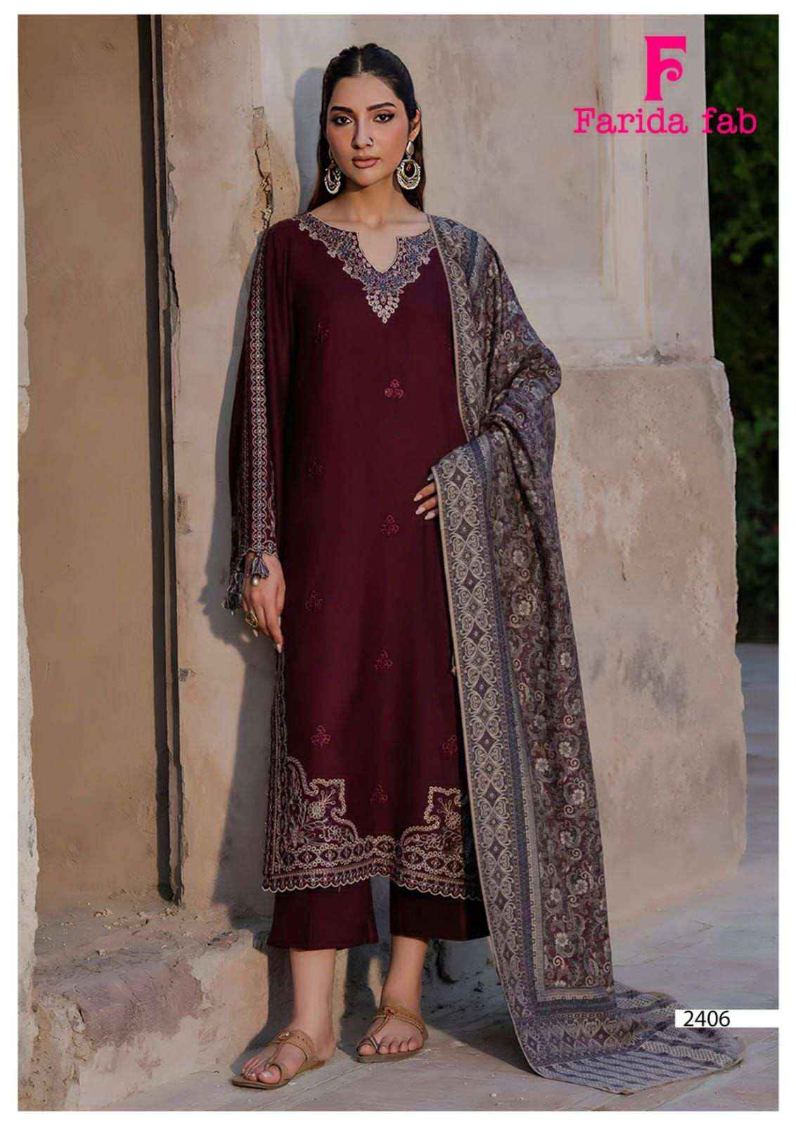 Farida Fab Parian Dream Vol 24 Pure Cotton Pakistani Suits Wholesale Price ( 6 Pcs Catalogue )