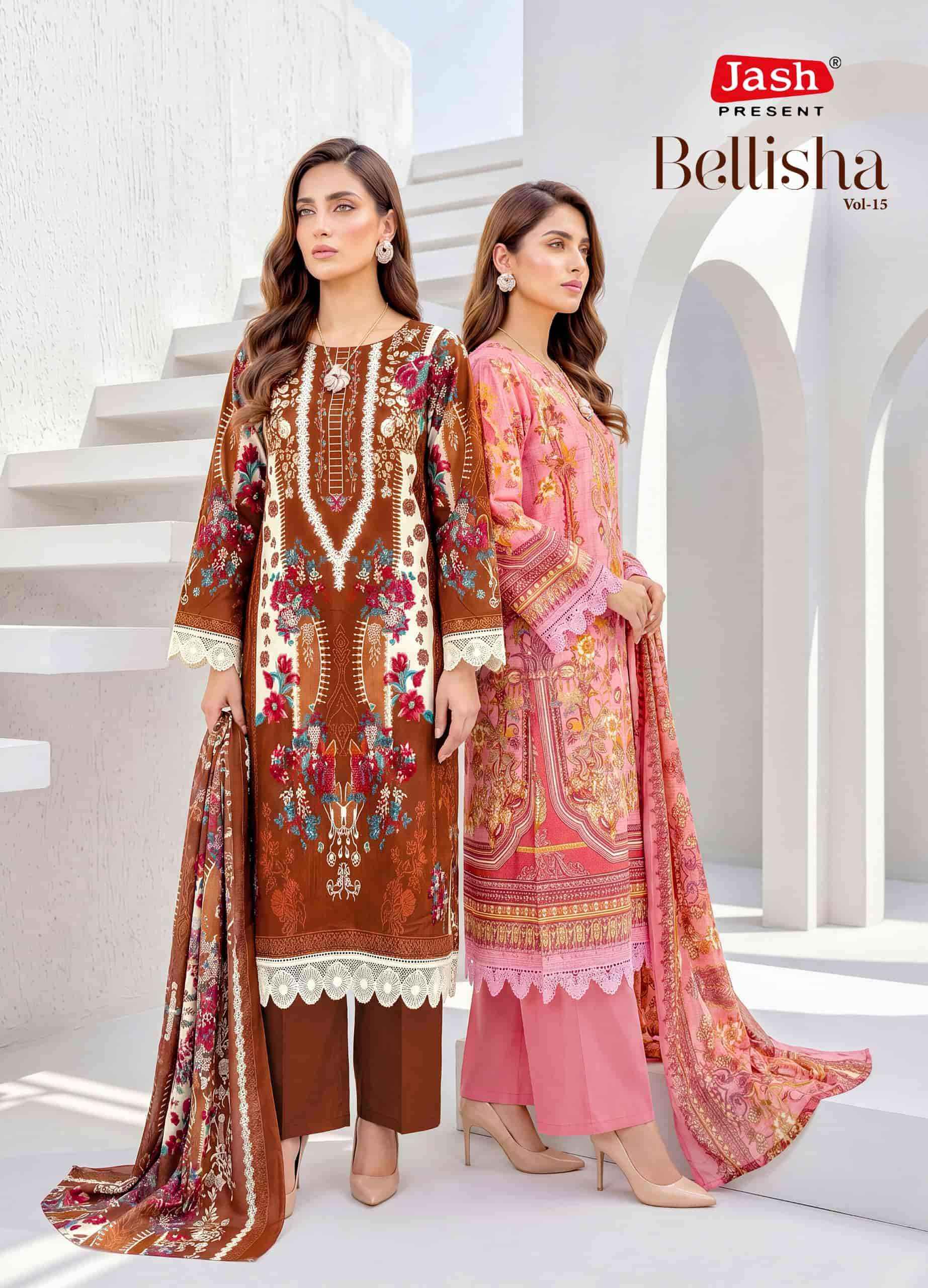 Jash Bellisha Vol 15 Premium Cotton Dress Material _ Wholesale Factory Rate ( 10 Pcs Catalog )
