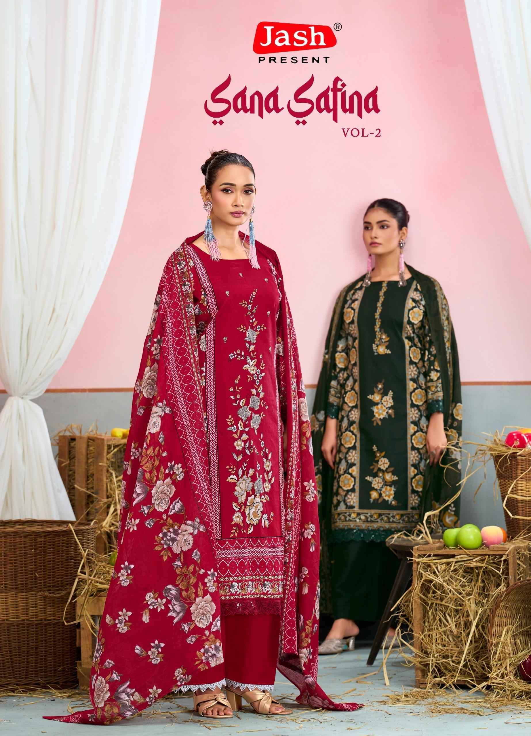Jash Sana Safina Vol 2 Cotton Dress Material _ Wholesale Factory Price ( 8 Pcs Catalog )