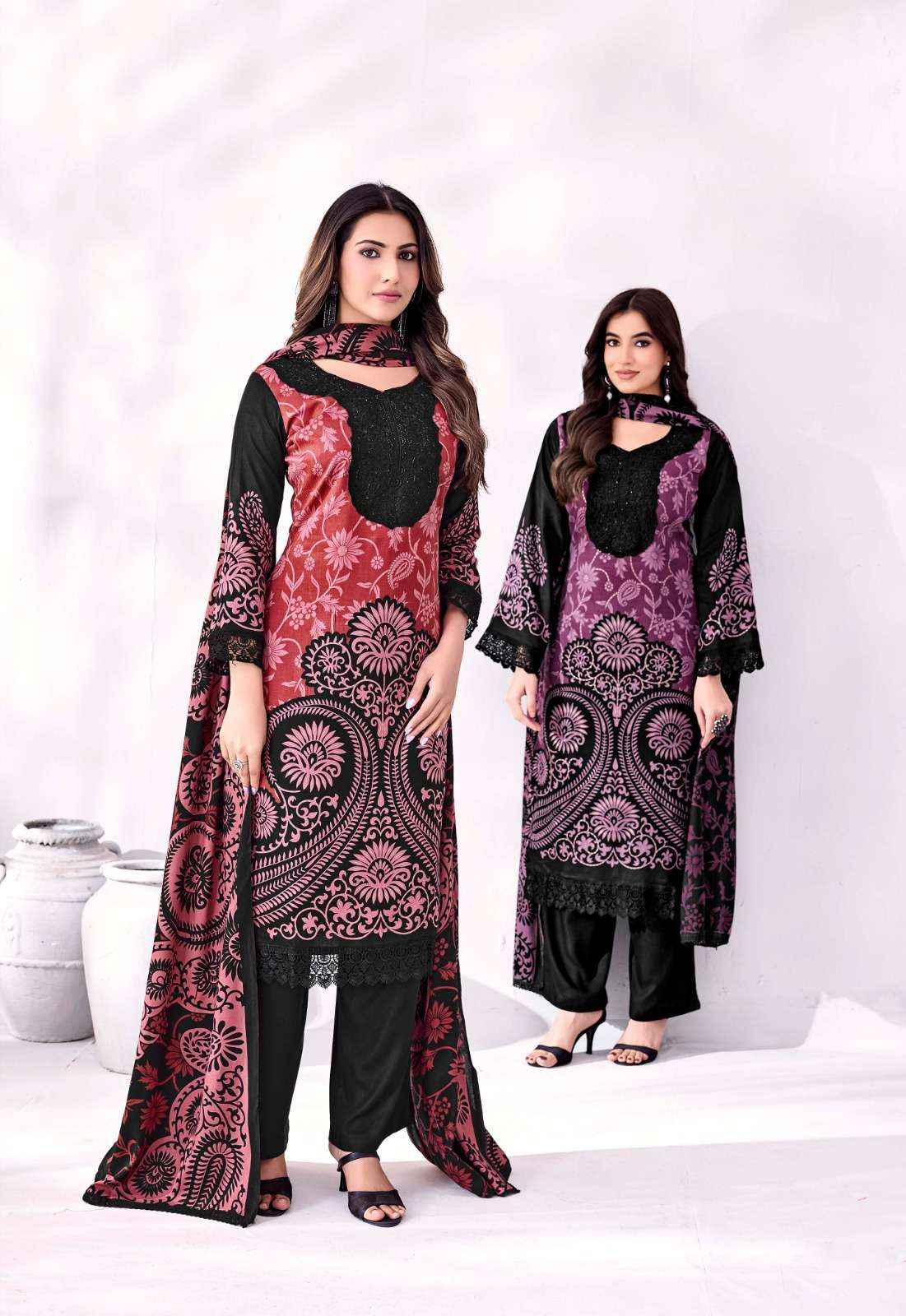Jt Taniya Vol 3 Premium Rayon Dress Material Wholesale Catalogue ( 5 Pcs Catalogue )