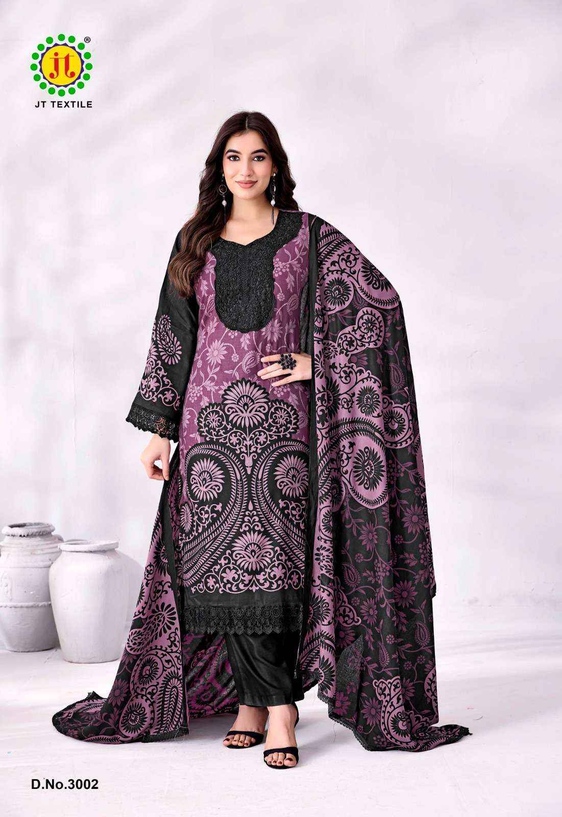Jt Taniya Vol 3 Premium Rayon Dress Material Wholesale Catalogue ( 5 Pcs Catalogue )