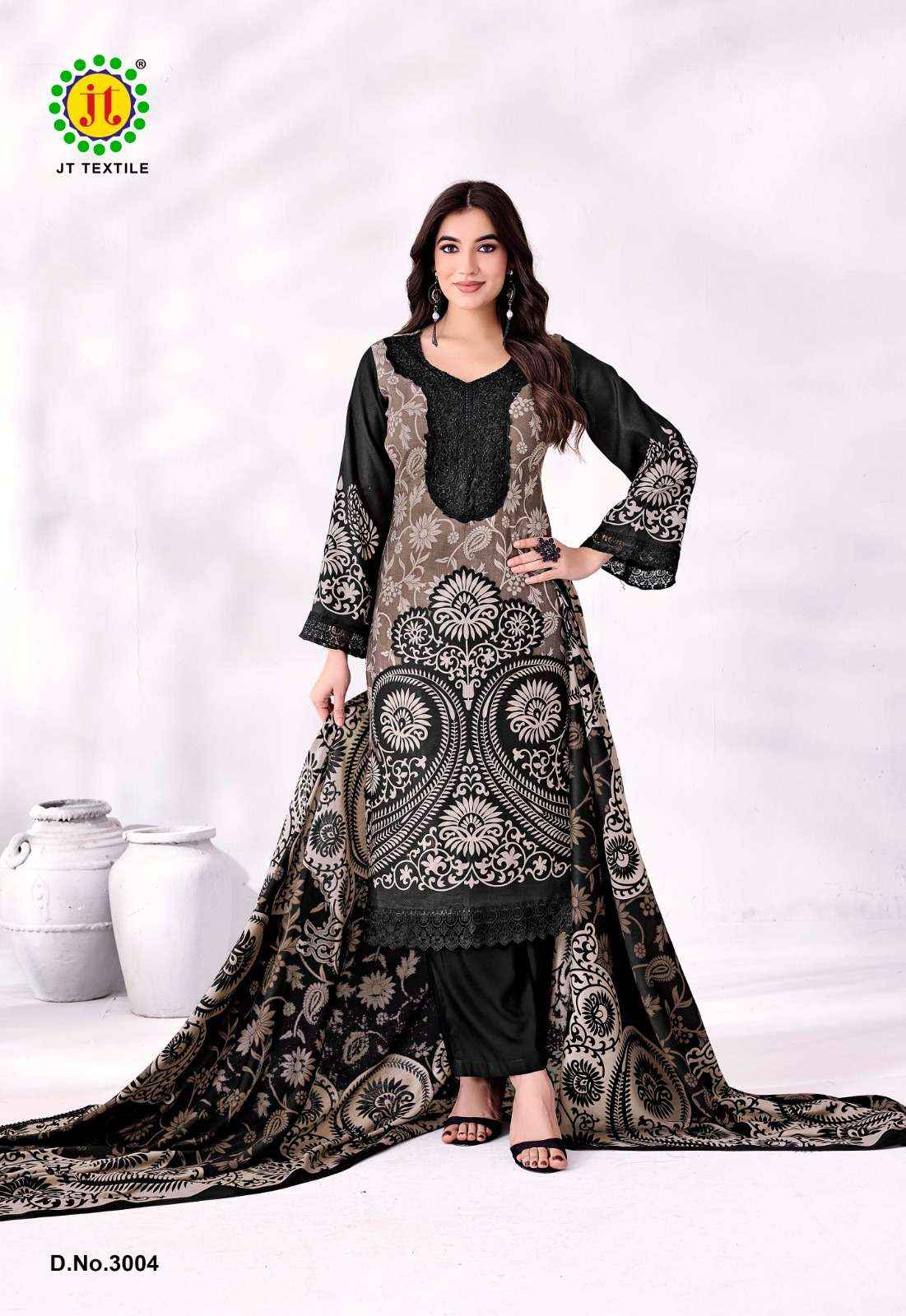 Jt Taniya Vol 3 Premium Rayon Dress Material Wholesale Catalogue ( 5 Pcs Catalogue )