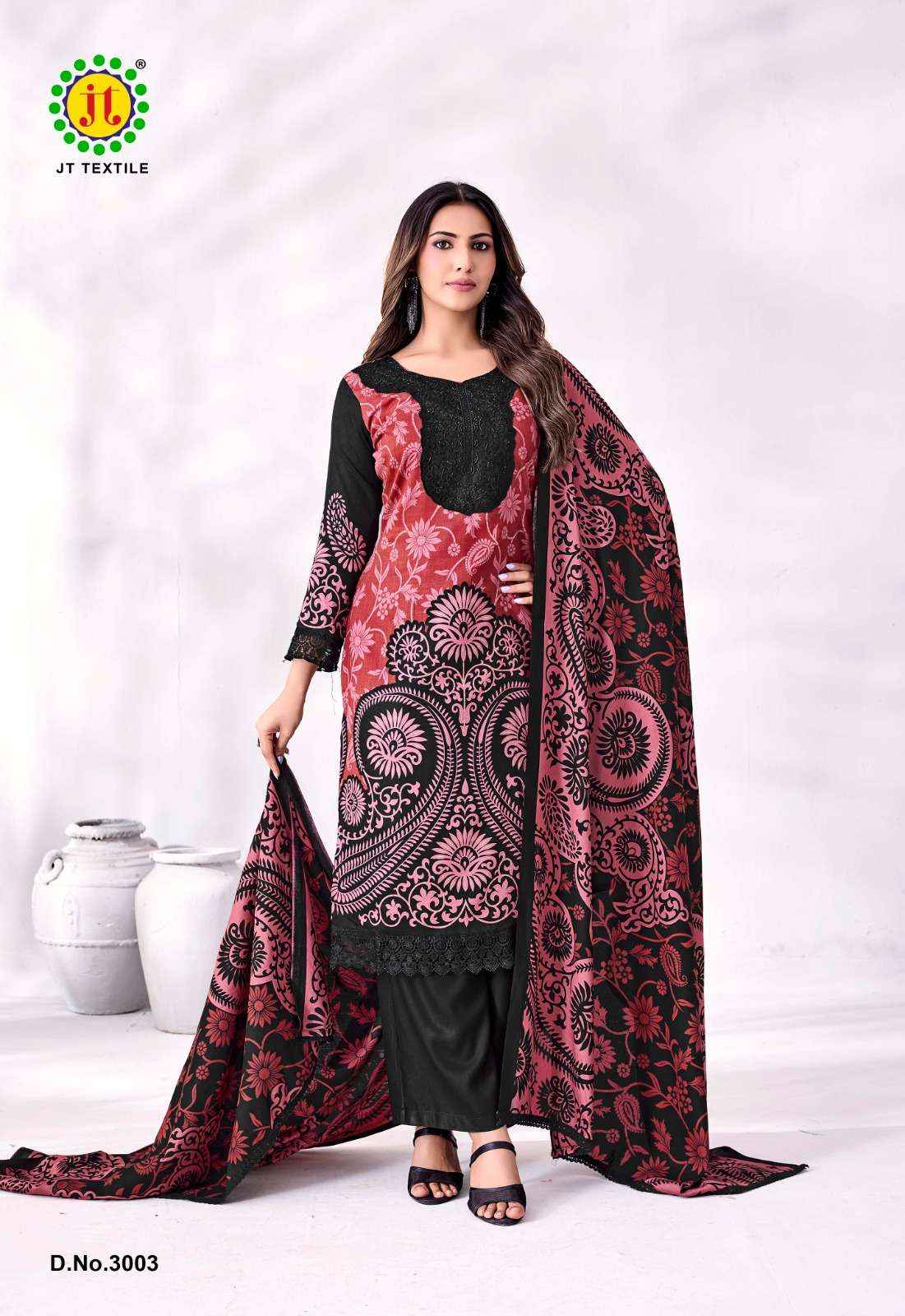 Jt Taniya Vol 3 Premium Rayon Dress Material Wholesale Catalogue ( 5 Pcs Catalogue )