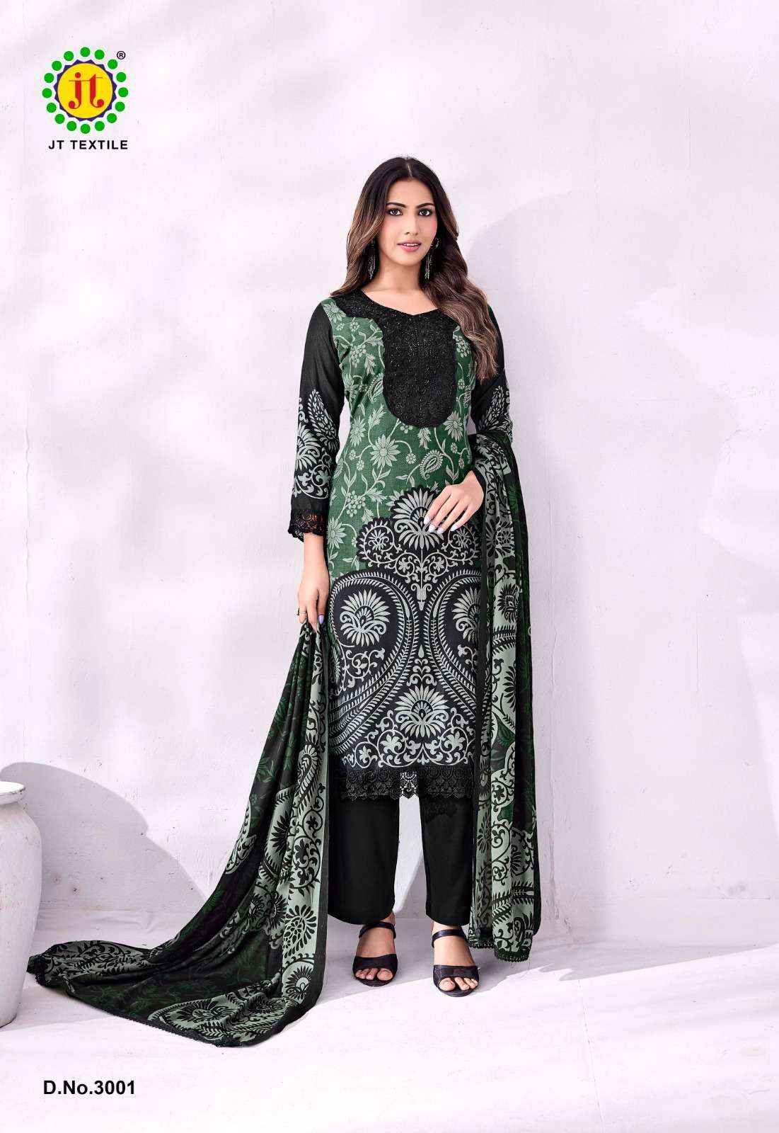 Jt Taniya Vol 3 Premium Rayon Dress Material Wholesale Catalogue ( 5 Pcs Catalogue )