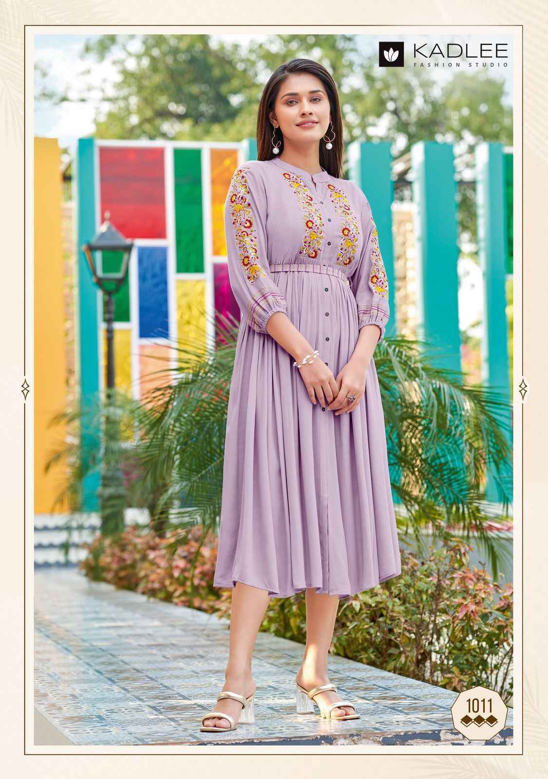 Kadlee Ashmin Vol 2 Wrinkle Rayon Long Kurti Set _ Wholesale Factory Texteli Rate ( 6 Pcs Catalog )