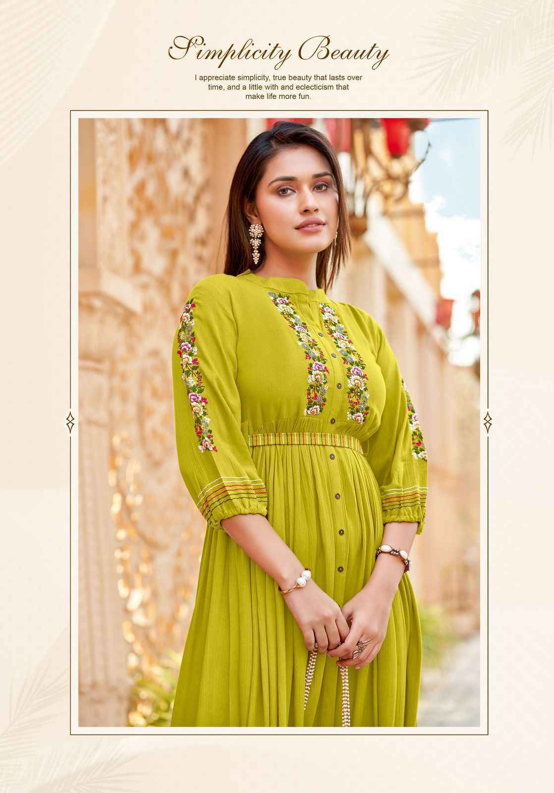 Kadlee Ashmin Vol 2 Wrinkle Rayon Long Kurti Set _ Wholesale Factory Texteli Rate ( 6 Pcs Catalog )