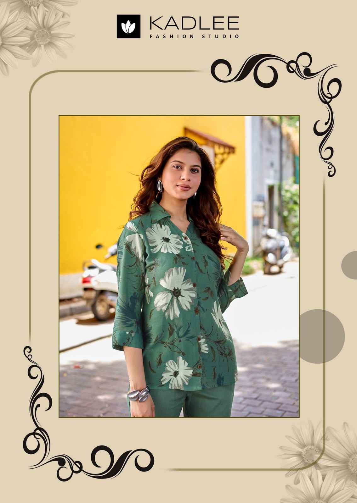 Kadlee Fashion Aaru Rayon Top With Bottom Wholesale Market Surat ( 5 pcs Catalogue )