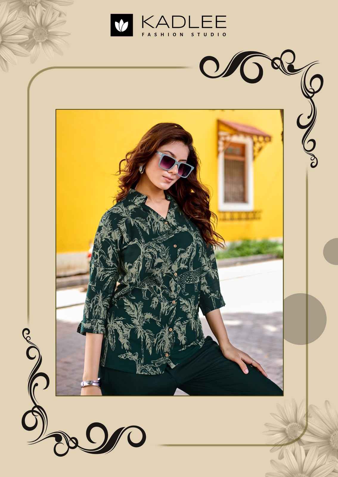 Kadlee Fashion Aaru Rayon Top With Bottom Wholesale Market Surat ( 5 pcs Catalogue )