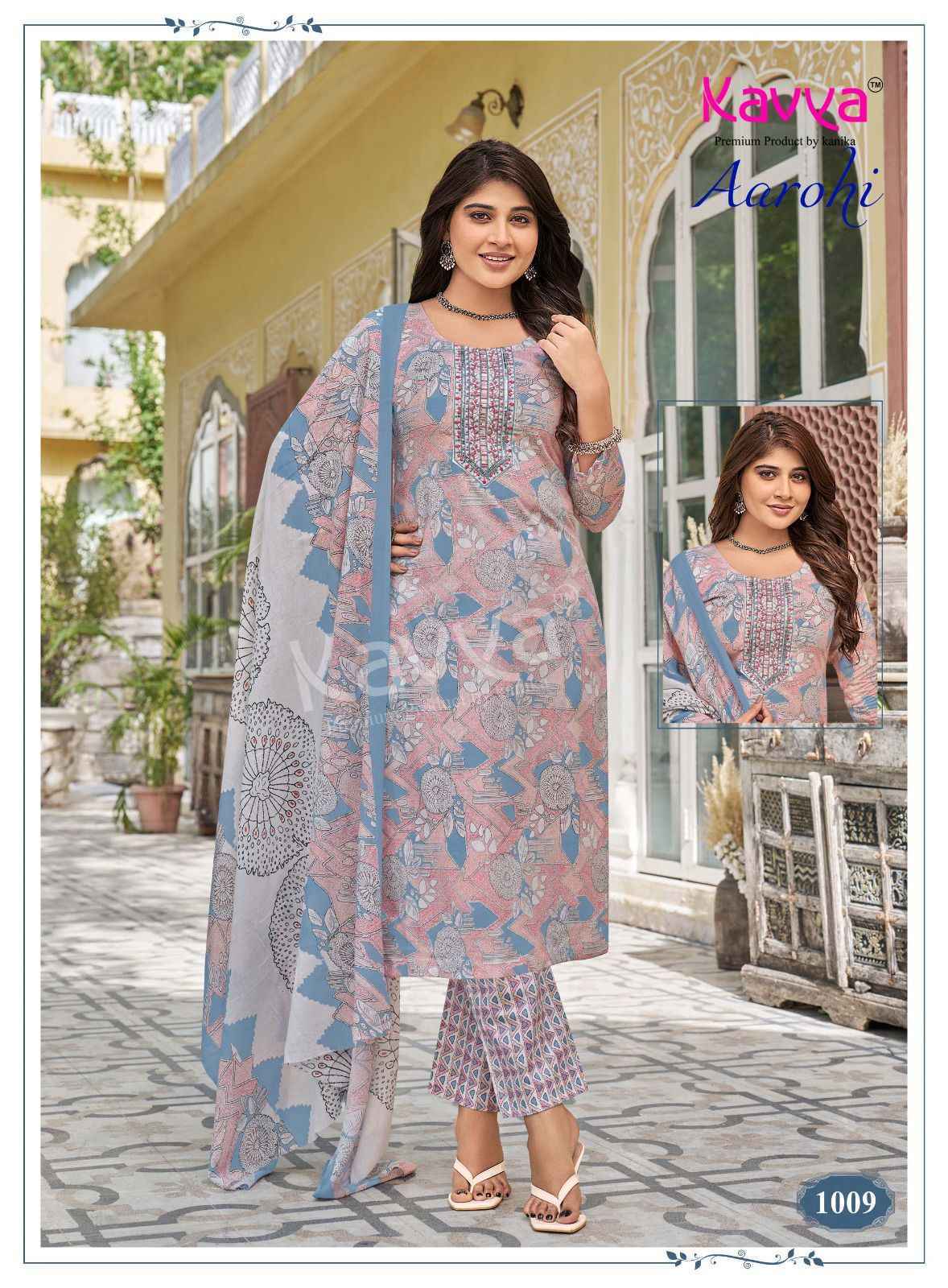 Kavya Aarohi Vol 1 Dhabu Cotton Kurti Combo Set Collection Wholesale Factory ( 10 Pcs Catalog )