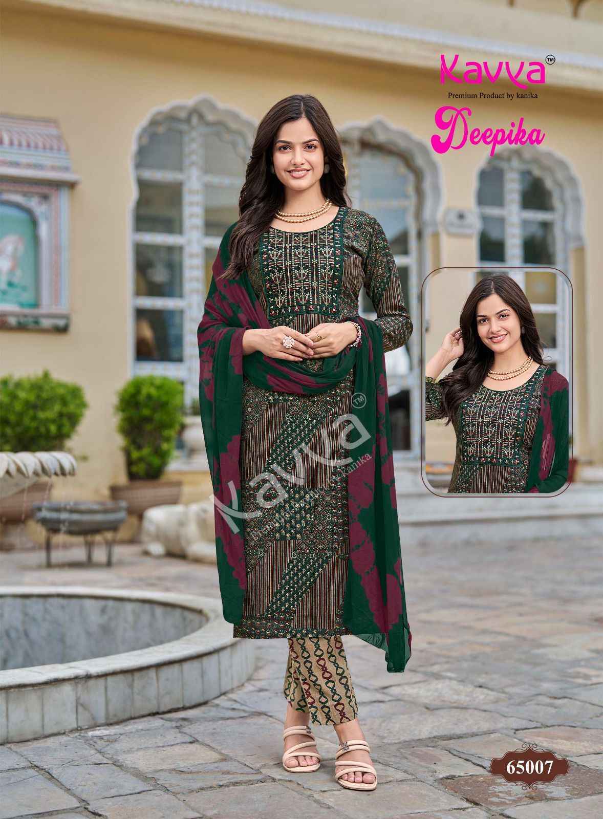Kavya Deepika Vol 65 Capsule Kurti Combo Collection _ Wholesale Factory Rate ( 10 Pcs Catalog )