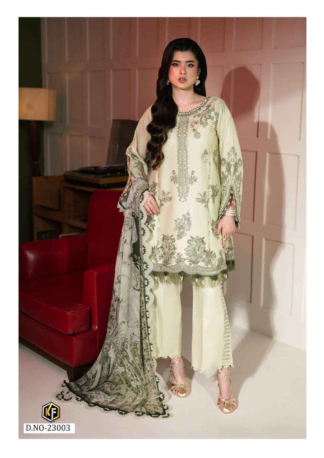 Keval Fab K Kasha Vol-23 Cotton Dress Material, Wholesale Pakistani Dresses ( 6 pc Catalog )