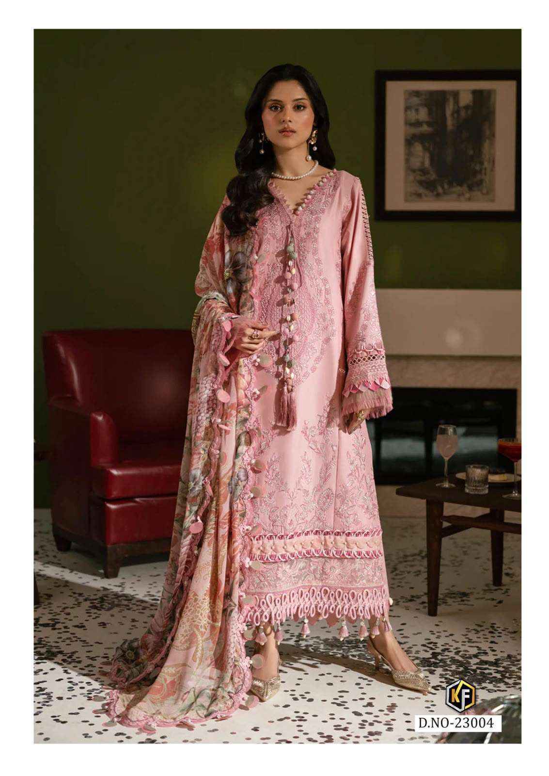 Keval Fab K Kasha Vol-23 Cotton Dress Material, Wholesale Pakistani Dresses ( 6 pc Catalog )