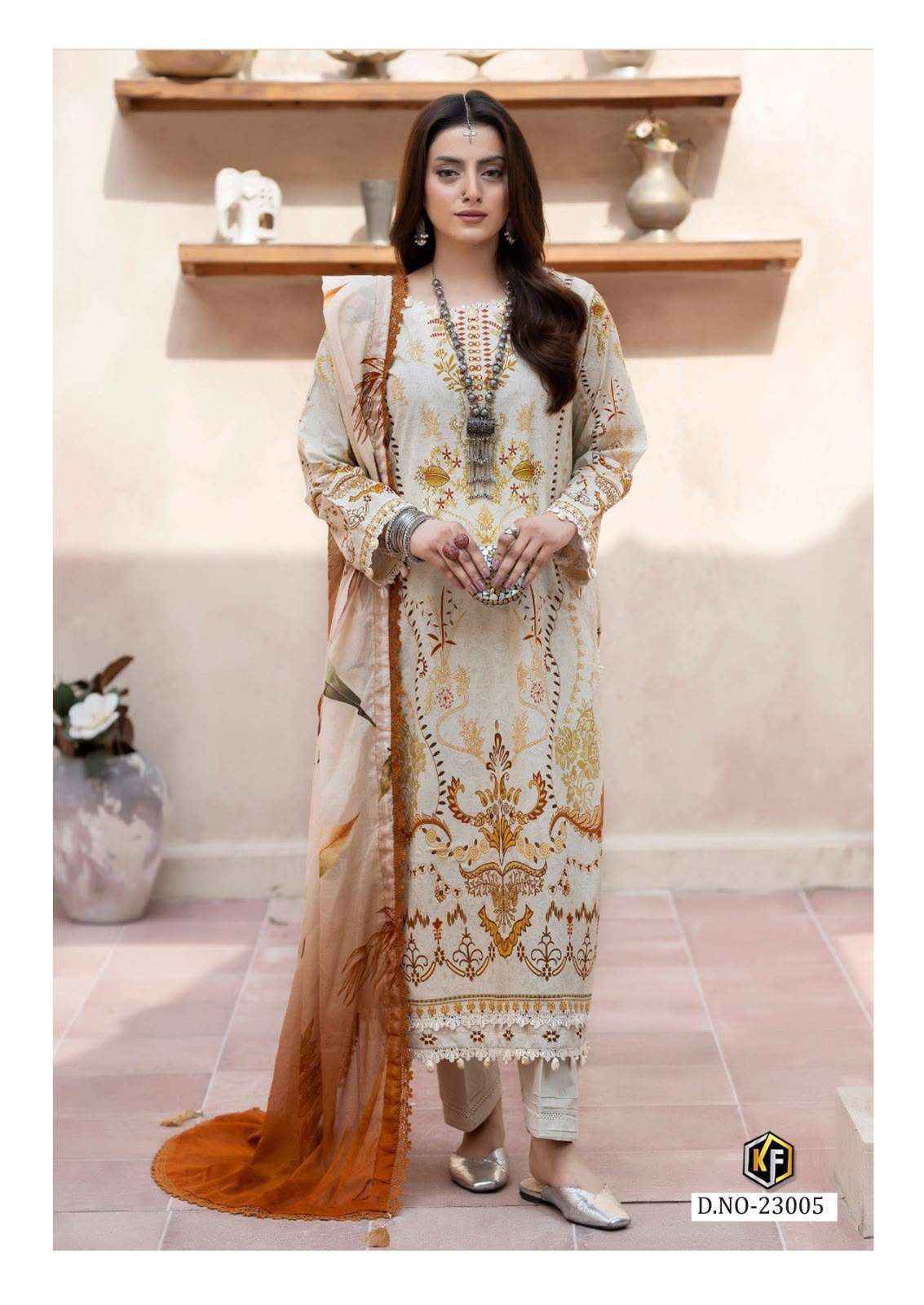 Keval Fab K Kasha Vol-23 Cotton Dress Material, Wholesale Pakistani Dresses ( 6 pc Catalog )
