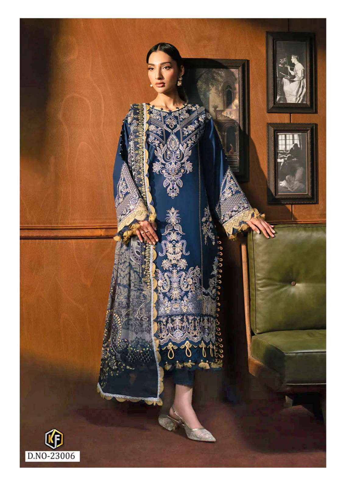 Keval Fab K Kasha Vol-23 Cotton Dress Material, Wholesale Pakistani Dresses ( 6 pc Catalog )