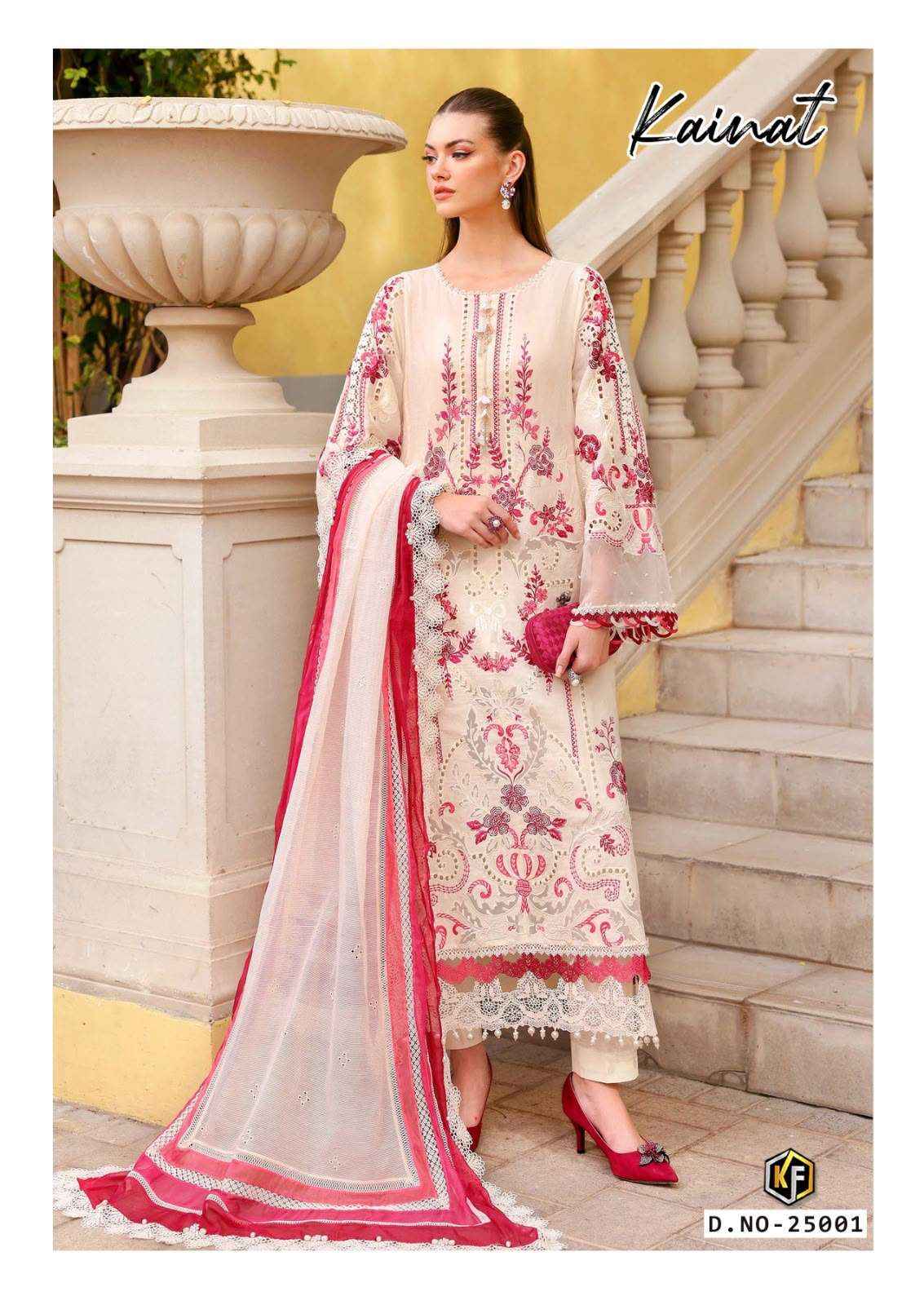 Keval Fab Kainat Vol 25 pure Cotton Pakistani Suits Surat Wholesale ( 6 Pcs Catalogue )