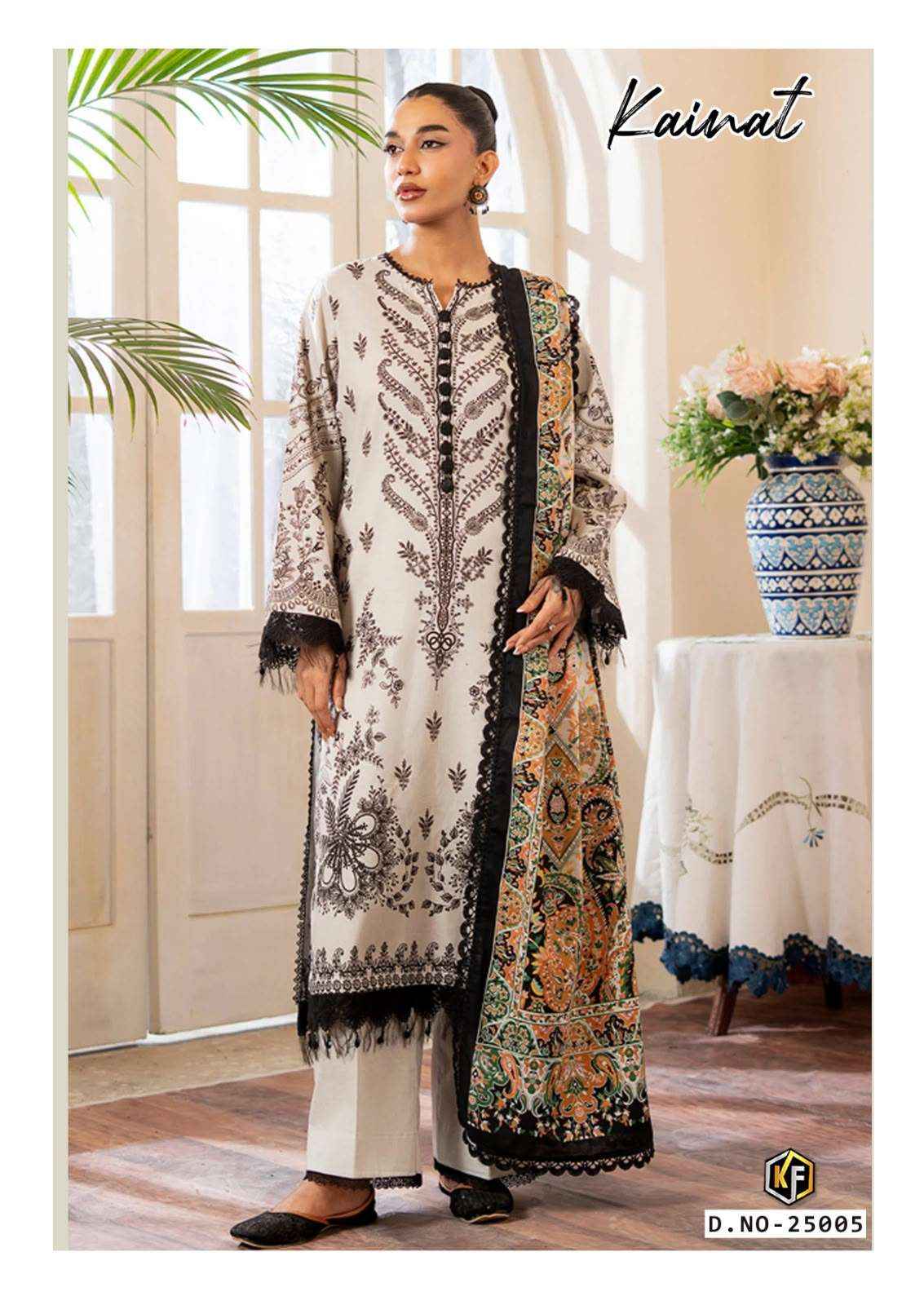 Keval Fab Kainat Vol 25 pure Cotton Pakistani Suits Surat Wholesale ( 6 Pcs Catalogue )
