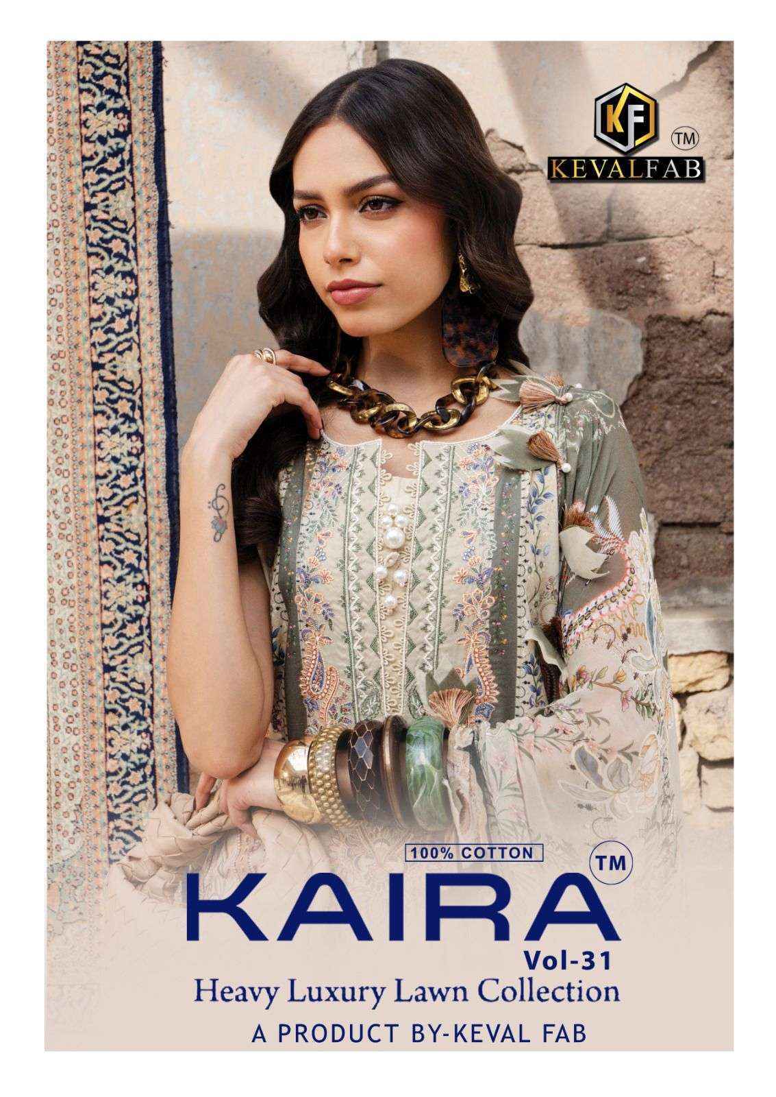 Keval Fab Kaira Vol 31 Readymade Lawn Cotton Suit _ Wholesale Factory Rate ( 6 Pcs Catalog )
