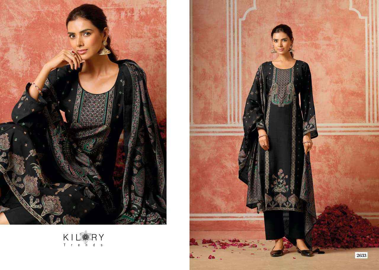 Kilory Dainaa Pure Muslin Fancy Ladies Dress Material _ Wholesale Factory Rate ( 6 Pcs Catalog )