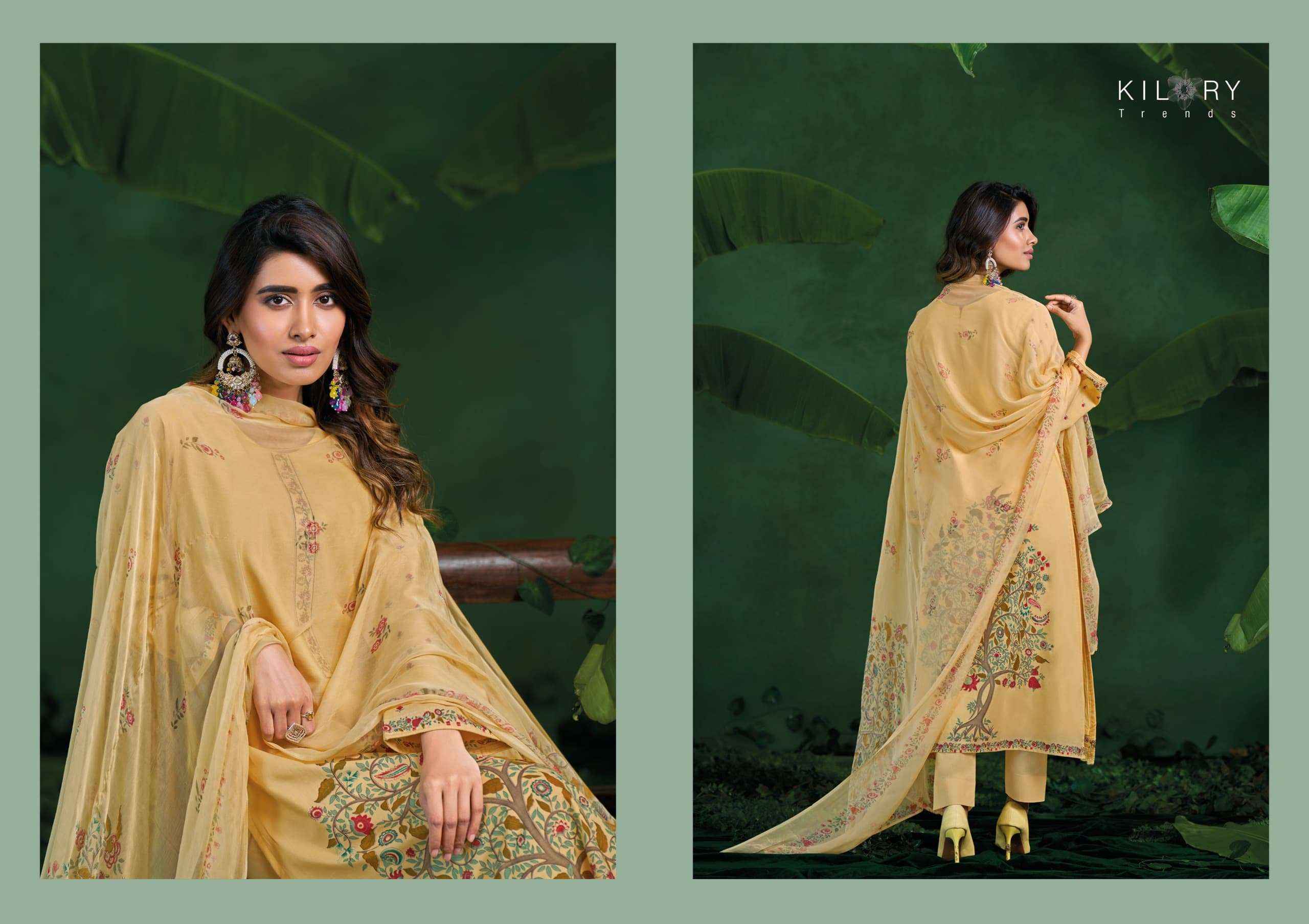 Kilory Rosemeen Fancy Work Cotton Dress _ Wholesale Factory Rate ( 4 Pcs Catalog )