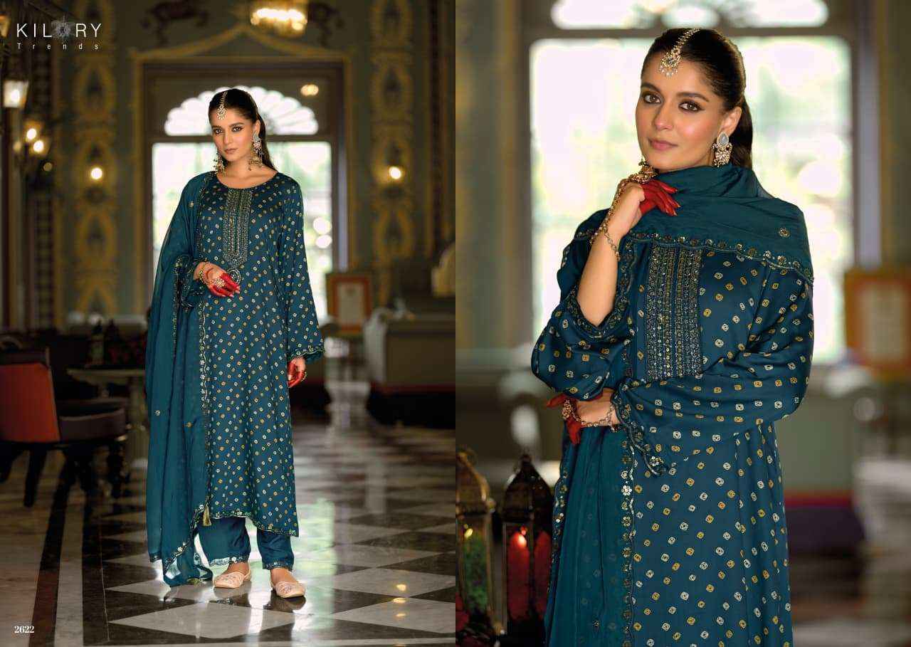 Kilory Sone Ki Dor Pure Gajji Silk Latest Suit Suits Wholesale Catalogue Price ( 4 Pcs Catalogue )