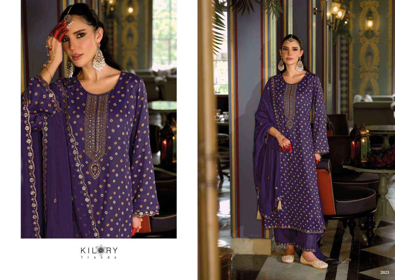 Kilory Sone Ki Dor Pure Gajji Silk Latest Suit Suits Wholesale Catalogue Price ( 4 Pcs Catalogue )