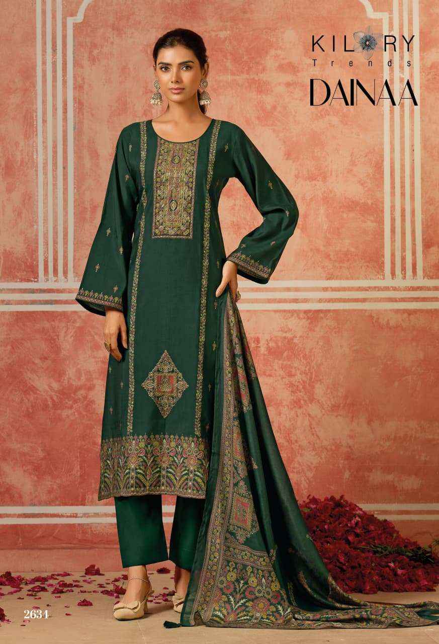 KILORY TRENDS DAINAA MUSLIN LADIES DRESS MATERIAL WHOLESALE PRICE ( 6 PCS CATALOGUE )