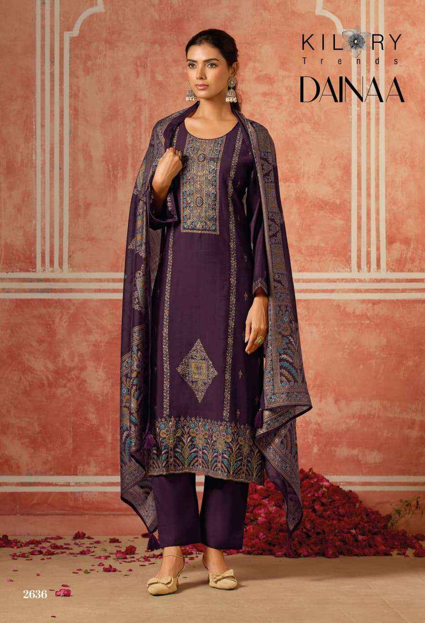 KILORY TRENDS DAINAA MUSLIN LADIES DRESS MATERIAL WHOLESALE PRICE ( 6 PCS CATALOGUE )
