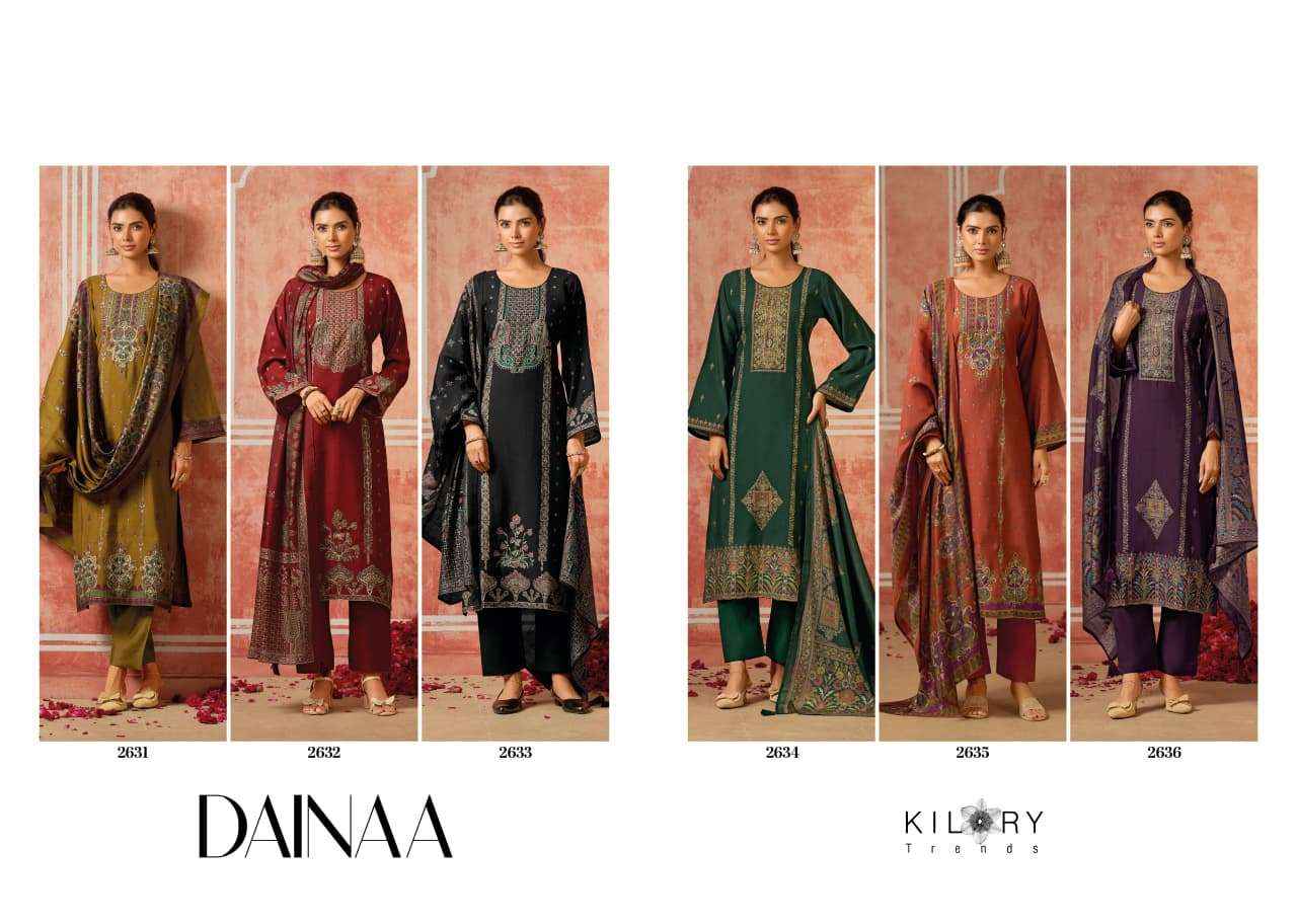 KILORY TRENDS DAINAA MUSLIN LADIES DRESS MATERIAL WHOLESALE PRICE ( 6 PCS CATALOGUE )