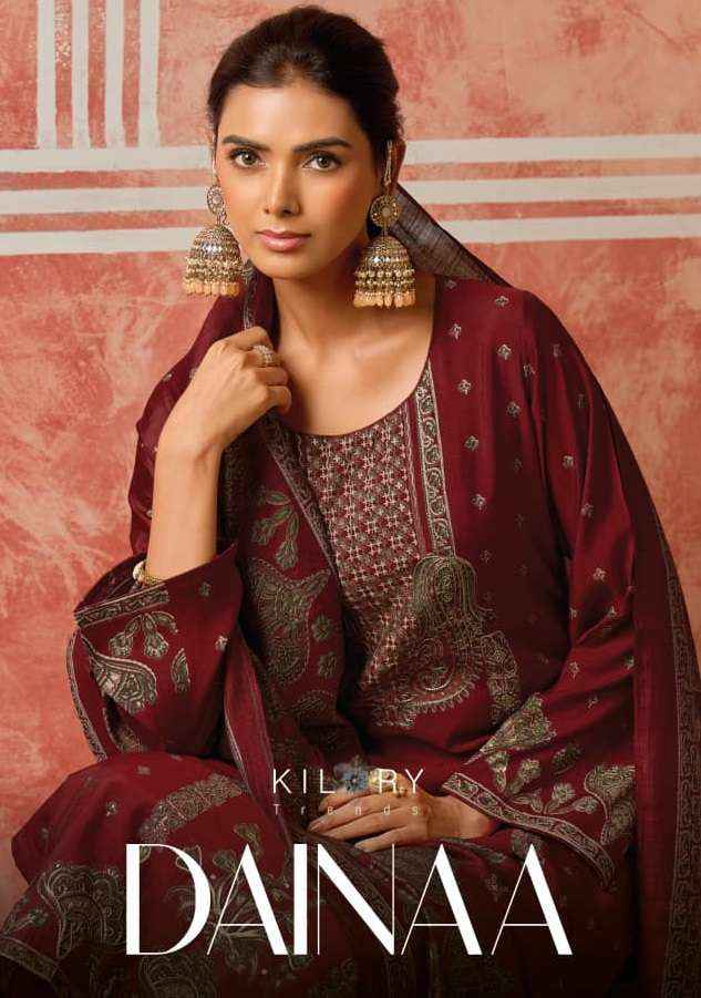 KILORY TRENDS DAINAA MUSLIN LADIES DRESS MATERIAL WHOLESALE PRICE ( 6 PCS CATALOGUE )
