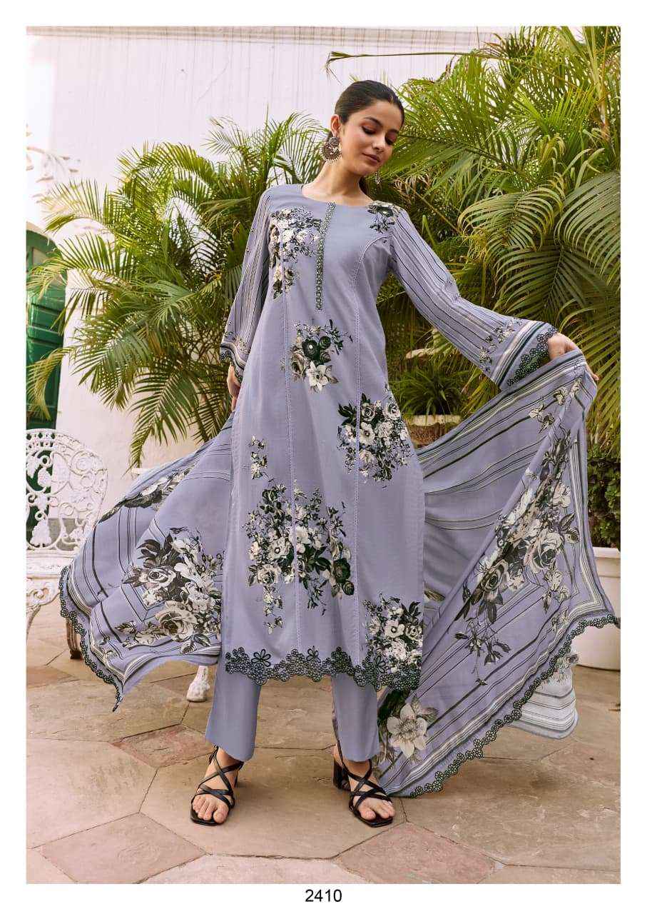 Kimora Shaam Digital Printed Pure Muslin Dress Material _ Wholesale Factory Rate ( 4 Pcs Catalog )