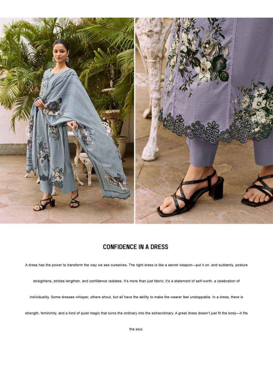 Kimora Shaam Digital Printed Pure Muslin Dress Material _ Wholesale Factory Rate ( 4 Pcs Catalog )
