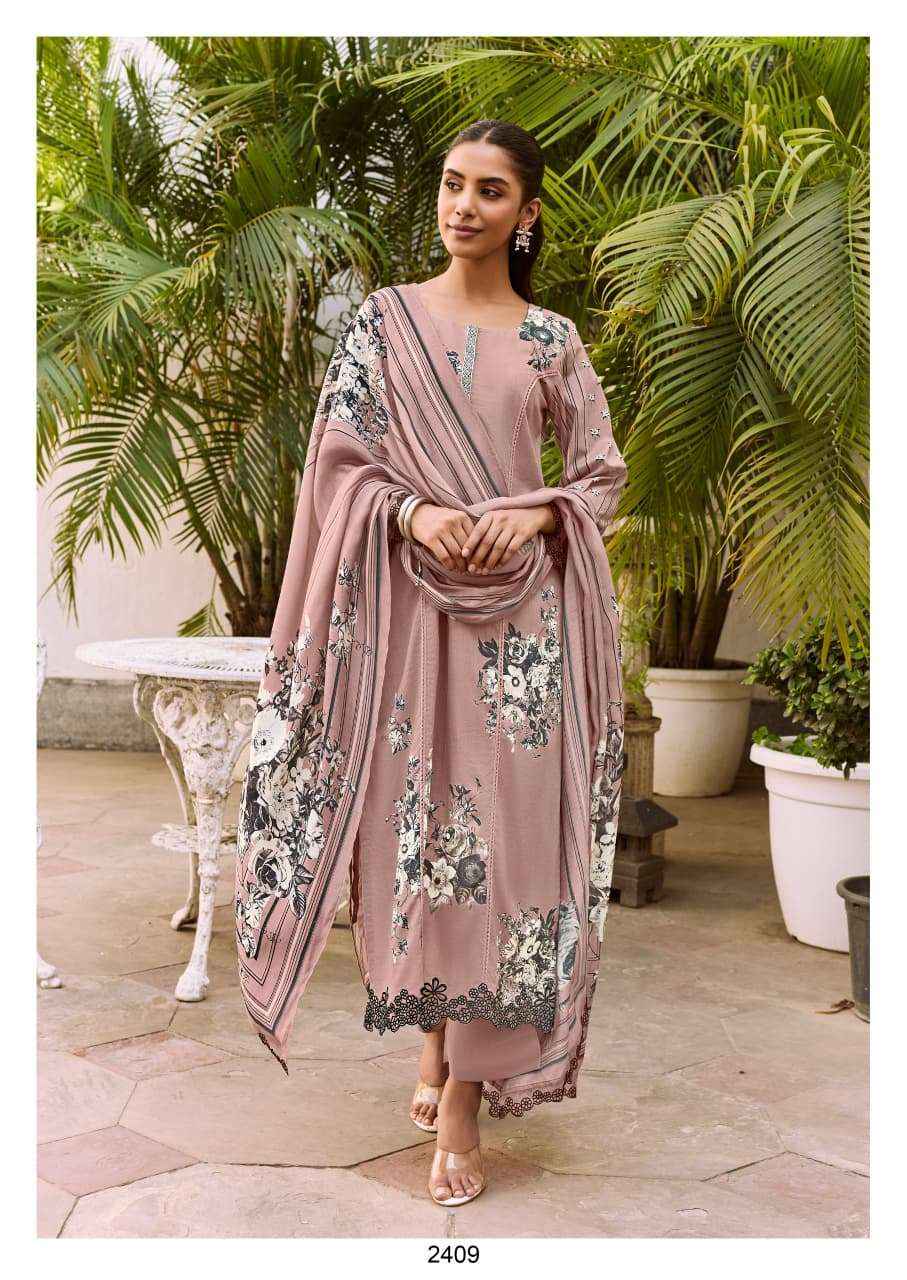 Kimora Shaam Digital Printed Pure Muslin Dress Material _ Wholesale Factory Rate ( 4 Pcs Catalog )