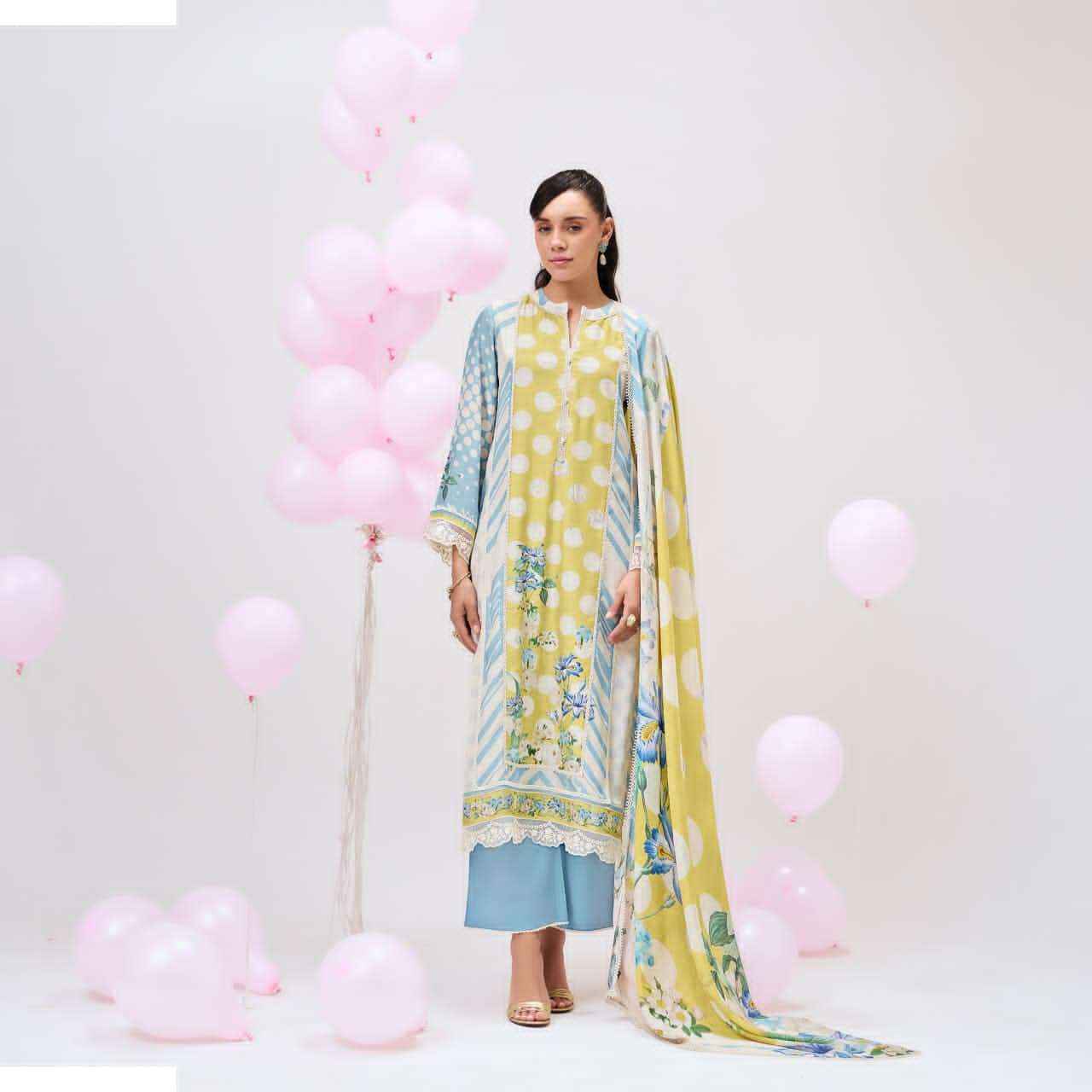 Kimora Sohni Bebo Digital Printed Muslin Dress Material _ Wholesale Factory Rate ( 4 Pcs Catalog )