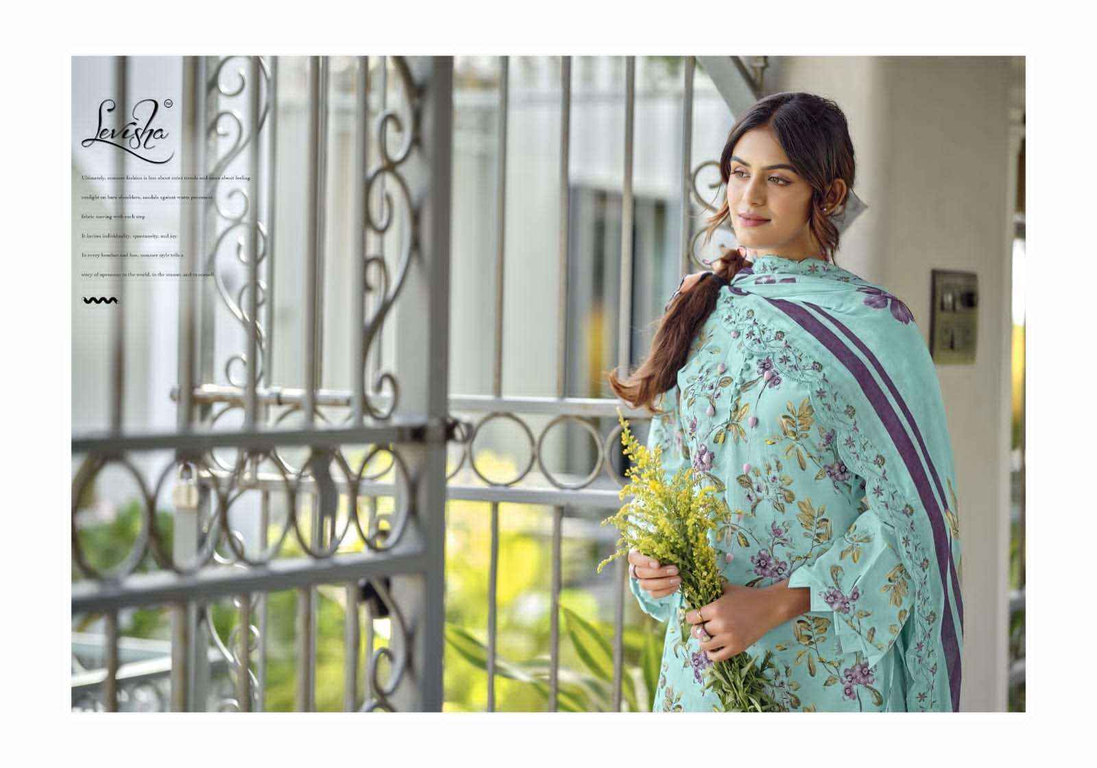 Levisha Nawazish Vol 2 Pakistani Lawn Cotton Suits Wholesale Surat ( 6 Pcs Catalogue )
