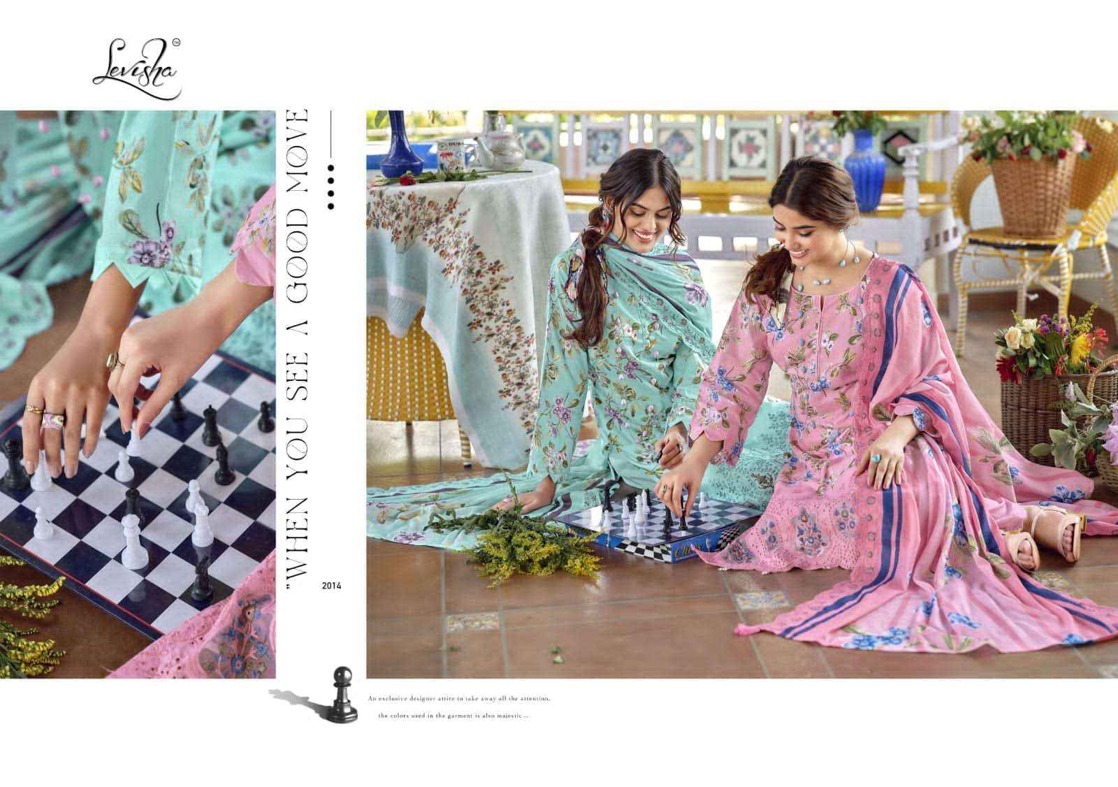 Levisha Nawazish Vol 2 Pakistani Lawn Cotton Suits Wholesale Surat ( 6 Pcs Catalogue )