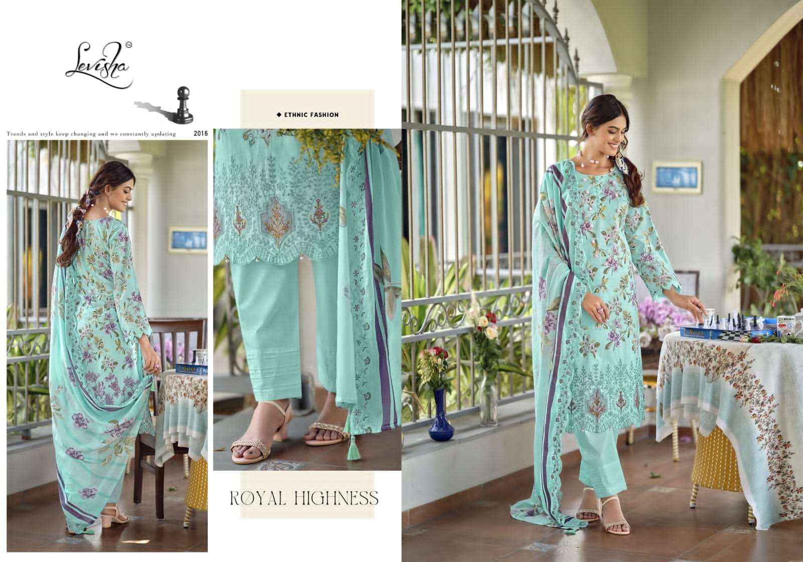 Levisha Nawazish Vol 2 Pakistani Lawn Cotton Suits Wholesale Surat ( 6 Pcs Catalogue )