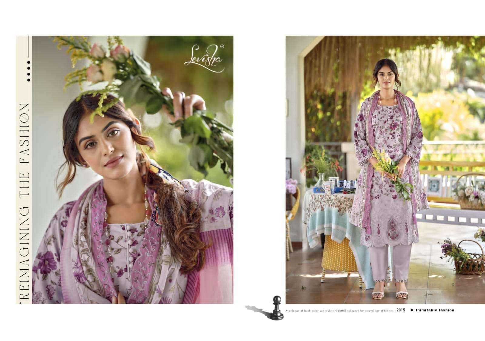 Levisha Nawazish Vol 2 Pakistani Lawn Cotton Suits Wholesale Surat ( 6 Pcs Catalogue )