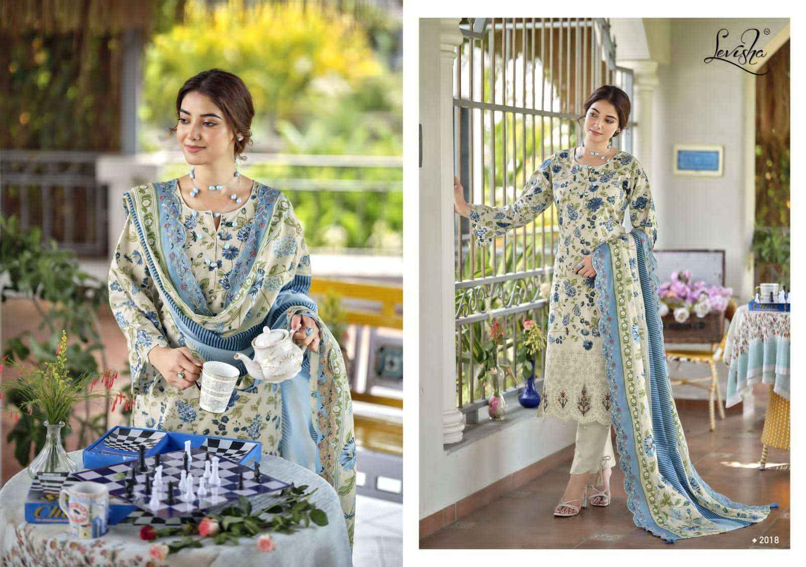 Levisha Nawazish Vol 2 Pakistani Lawn Cotton Suits Wholesale Surat ( 6 Pcs Catalogue )