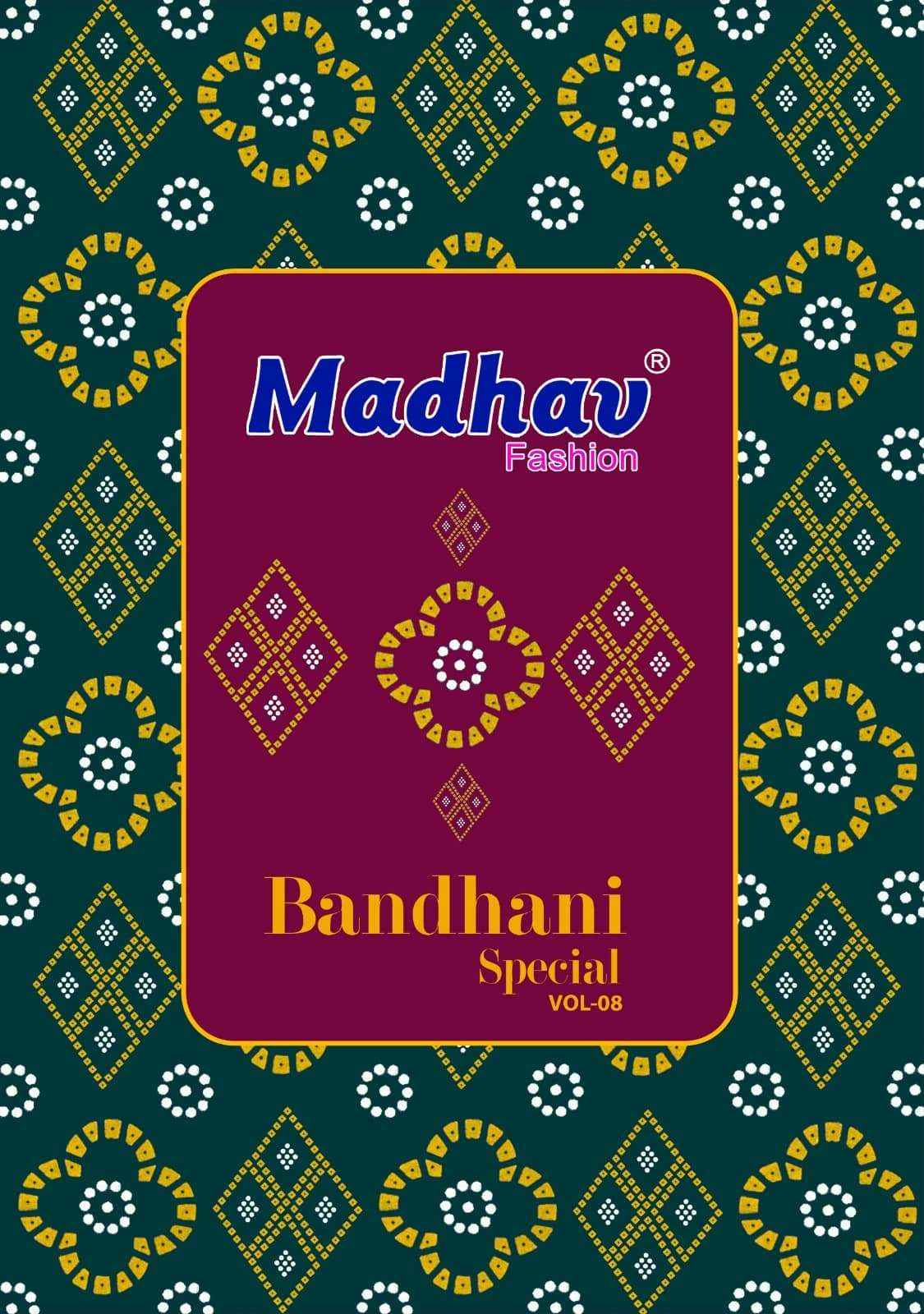 Madhav Fashion Bandhani Special Vol 8 Cotton Bandhani Dress Material ( 10 Pcs Catalogue )
