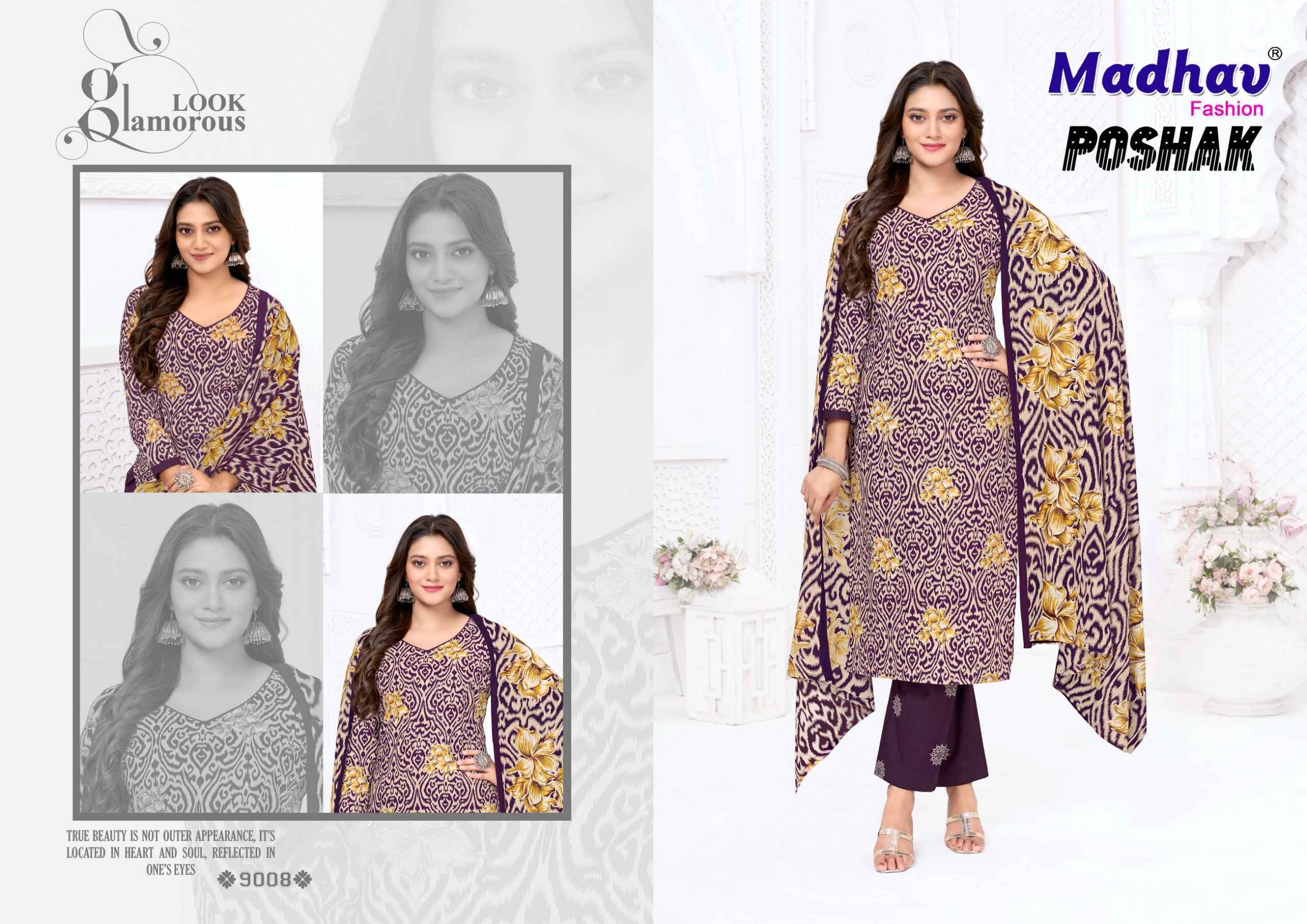 Madhav Fashion Poshak Vol 9 Cotton Dress Material _ Wholesale Factory Rate ( 10 Pcs Catalog )