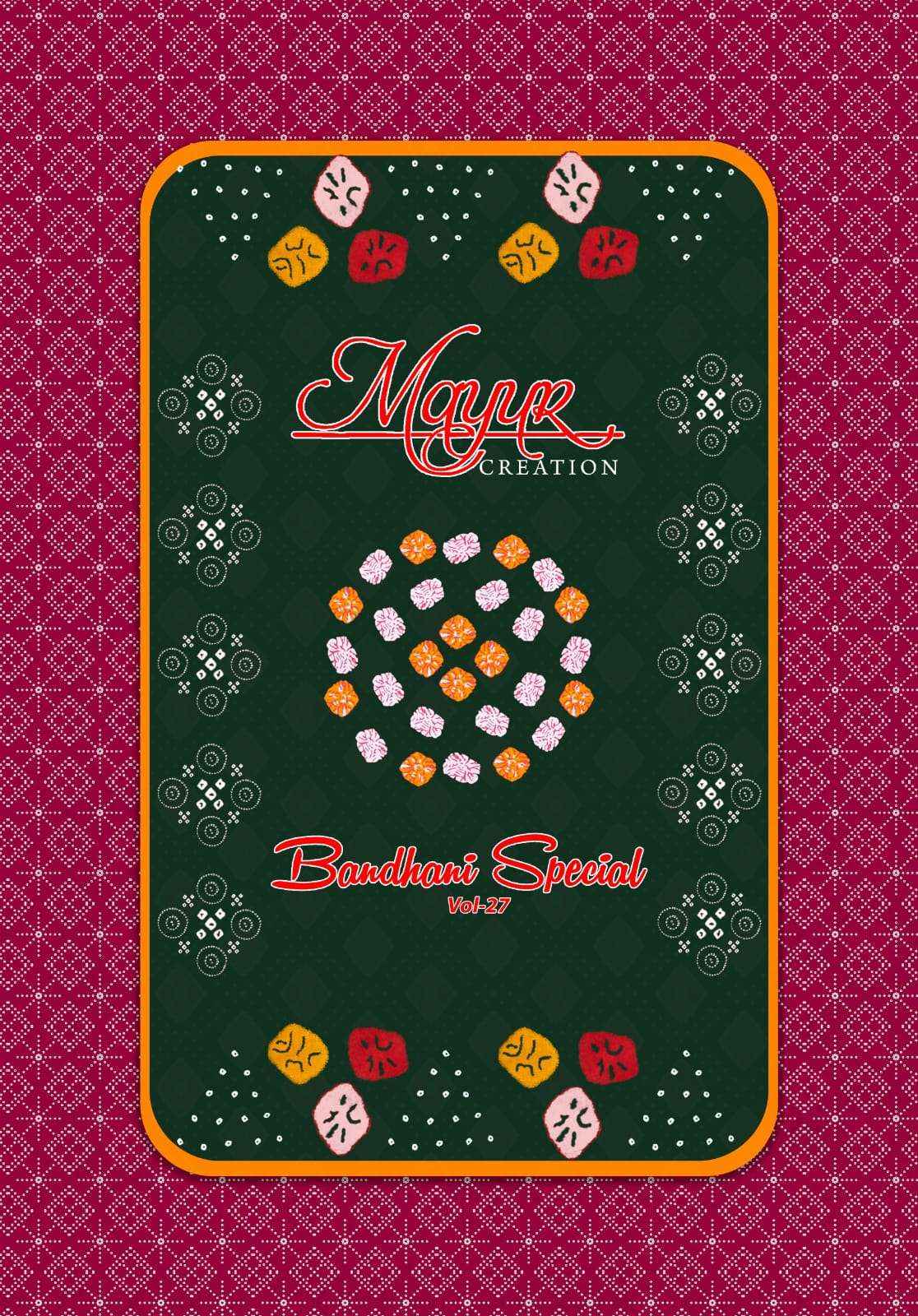 Mayur Bandhani Special Vol 27 Pure Cotton Bandhani Suit Online Price ( 10 Pcs Catalogue )
