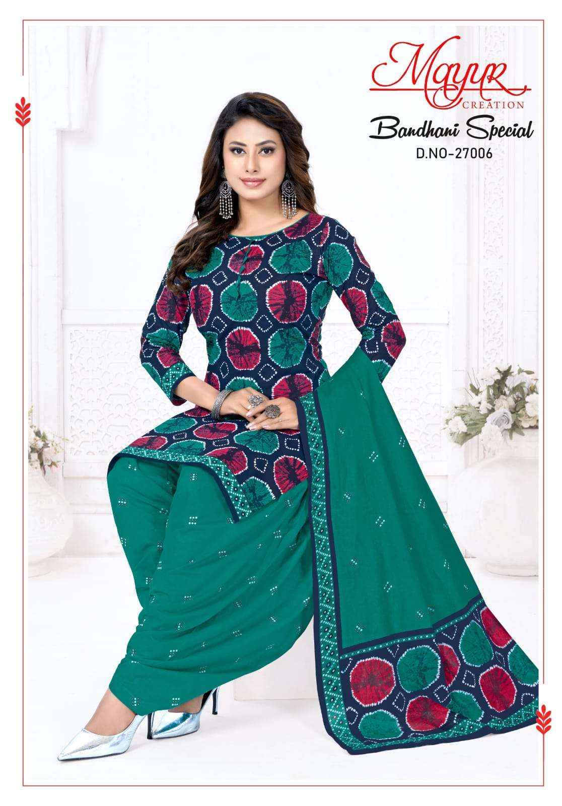 Mayur Bandhani Special Vol 27 Pure Cotton Bandhani Suit Online Price ( 10 Pcs Catalogue )