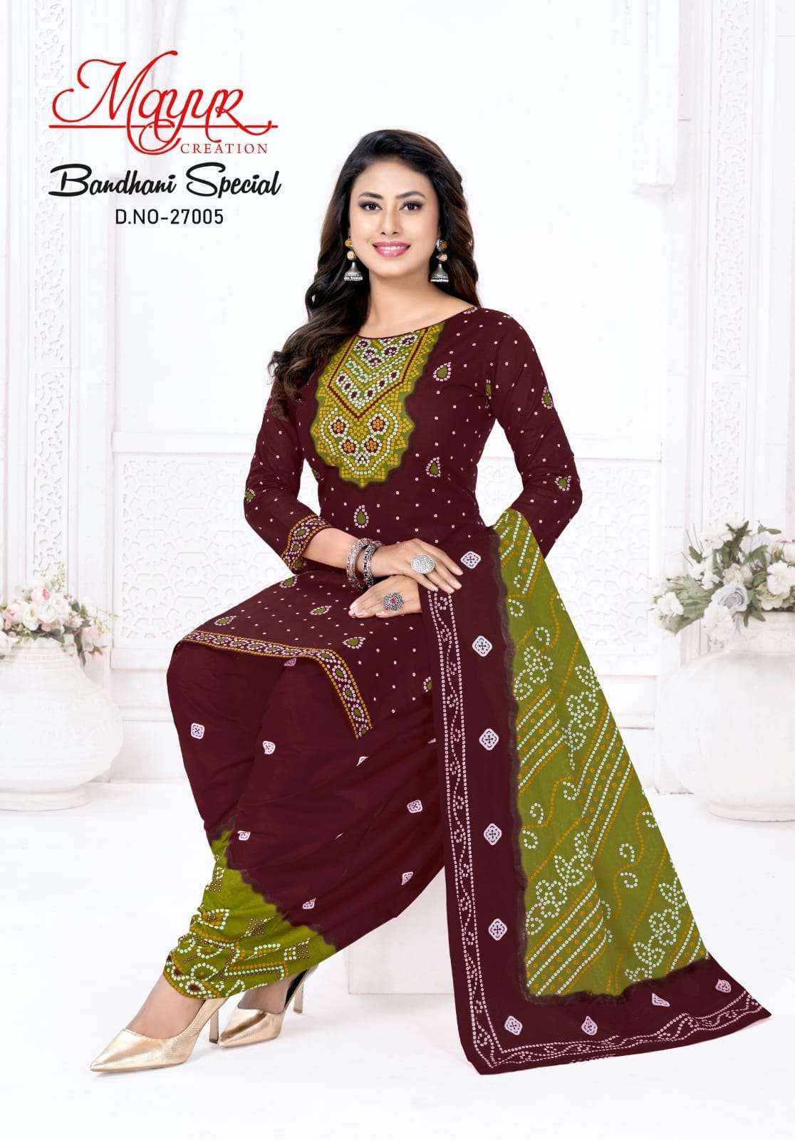 Mayur Bandhani Special Vol 27 Pure Cotton Bandhani Suit Online Price ( 10 Pcs Catalogue )