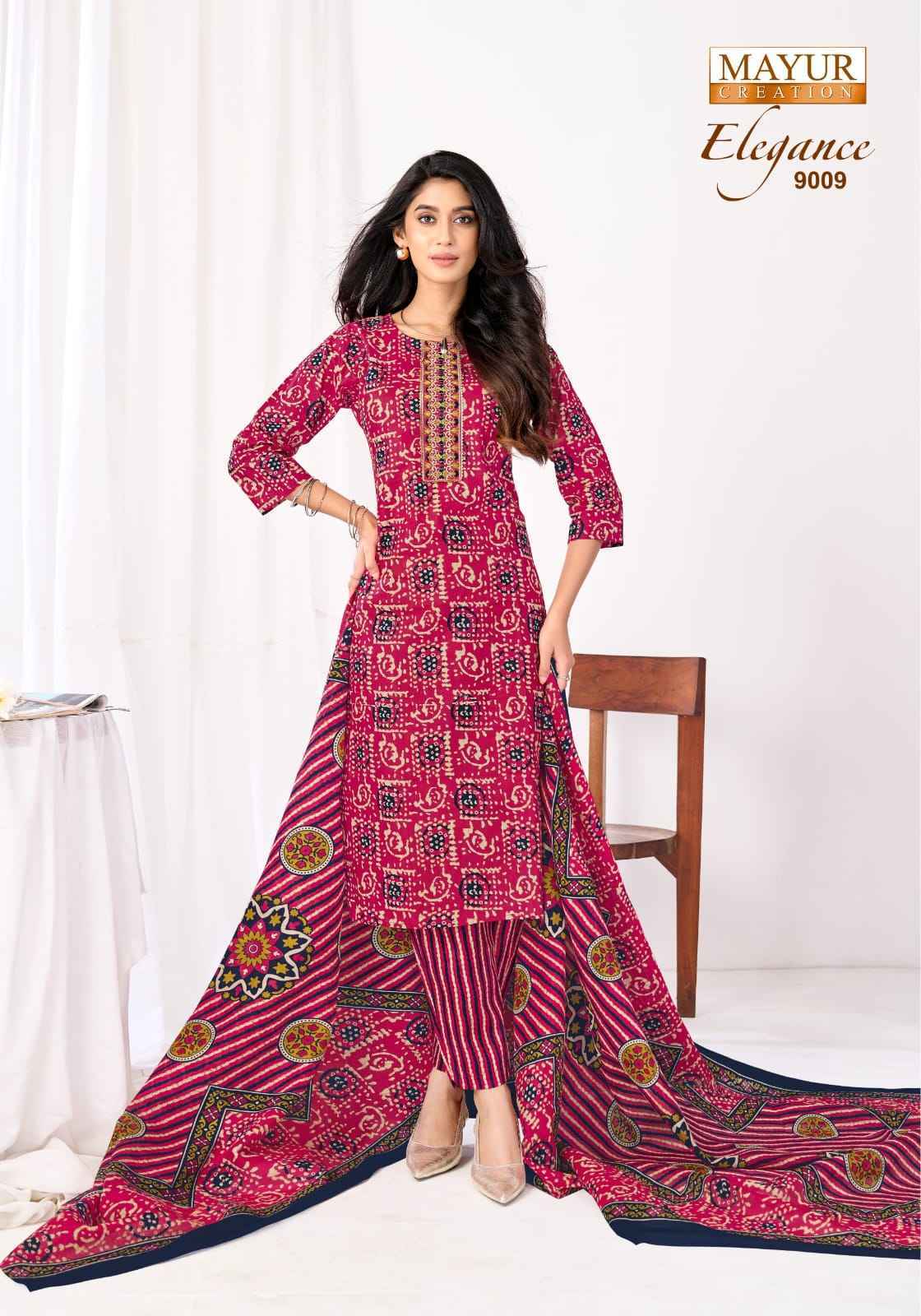 Mayur Creation Elegance Vol 9 Readymade Cotton Dress Wholesale Market Collection ( 10 Pcs Catalog )