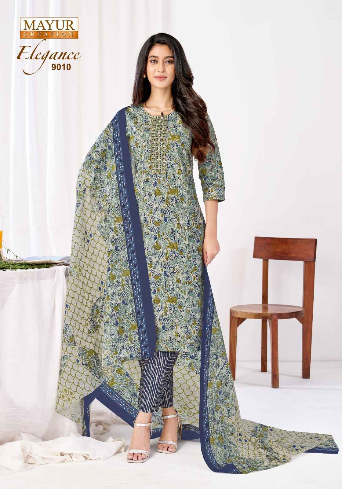 Mayur Creation Elegance Vol 9 Readymade Cotton Dress Wholesale Market Collection ( 10 Pcs Catalog )