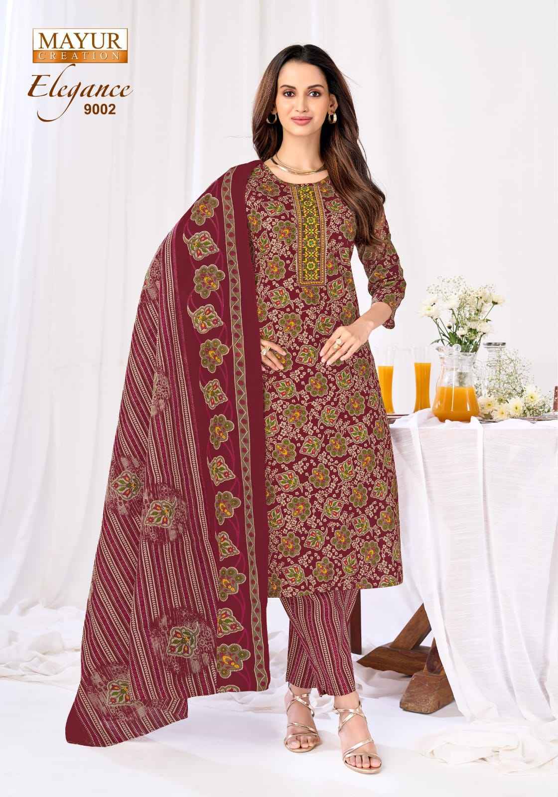 Mayur Creation Elegance Vol 9 Readymade Cotton Dress Wholesale Market Collection ( 10 Pcs Catalog )