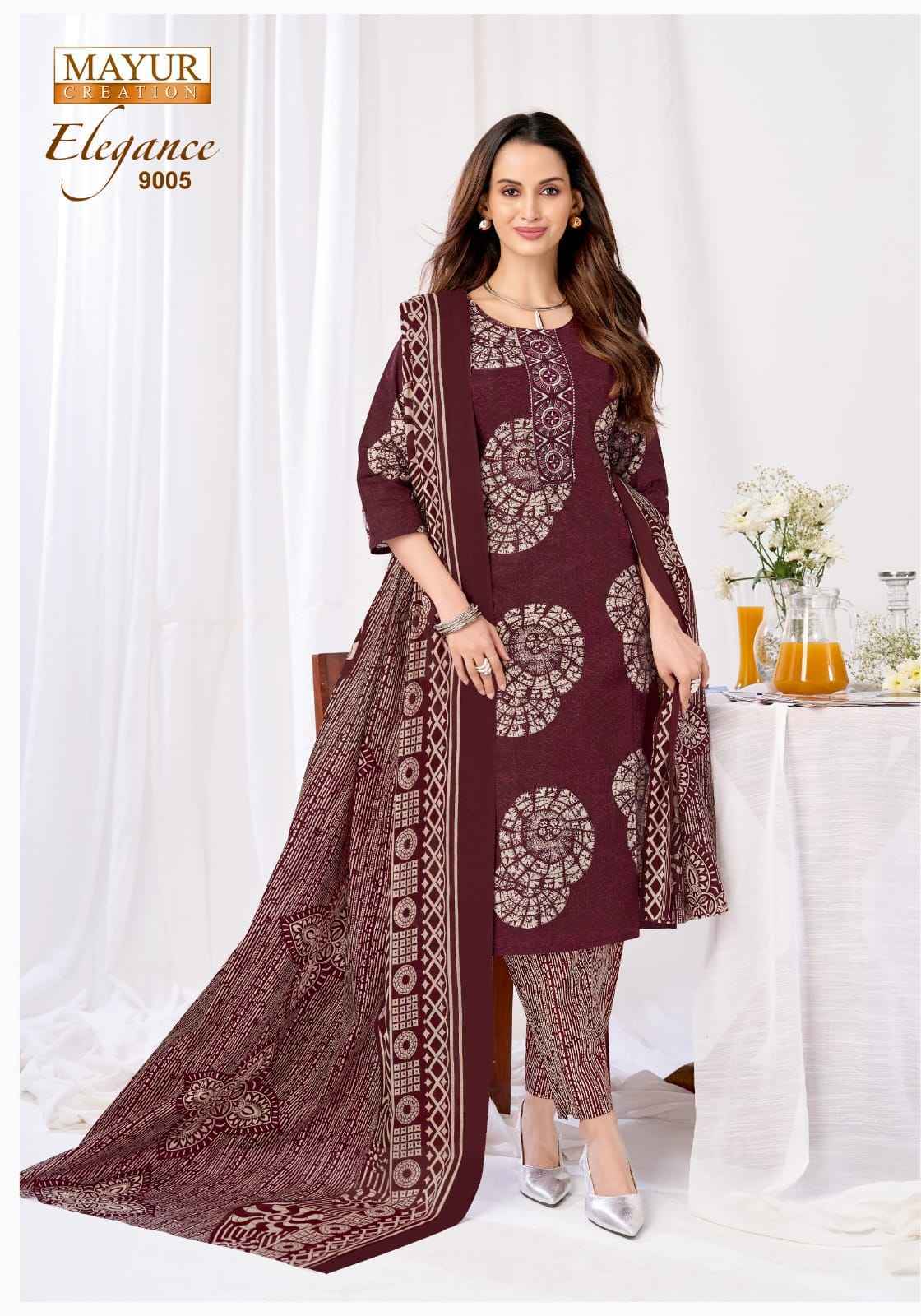 Mayur Creation Elegance Vol 9 Readymade Cotton Dress Wholesale Market Collection ( 10 Pcs Catalog )