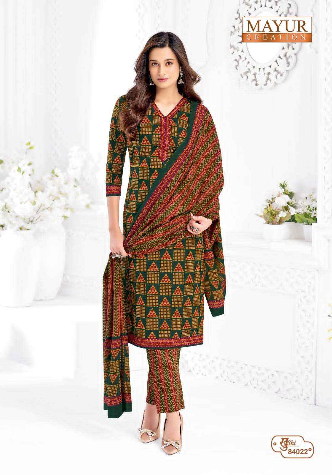 Mayur Khushi Vol 84 Unstitch Cotton Ladies Dress Material _ Wholesale Factory Rate ( 24 Pcs Catalog )